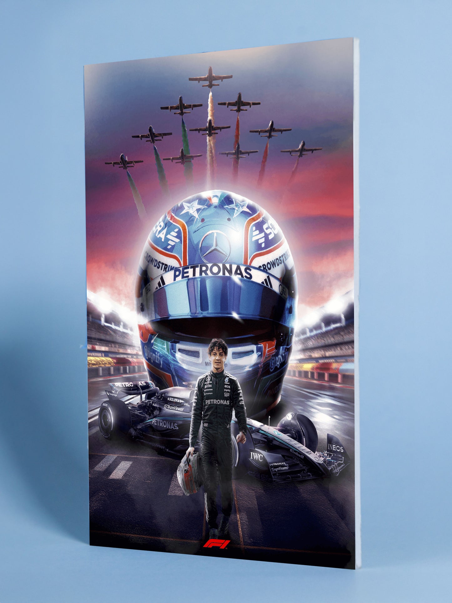 Kimi Antonelli Mercedes F1 Tribute Poster