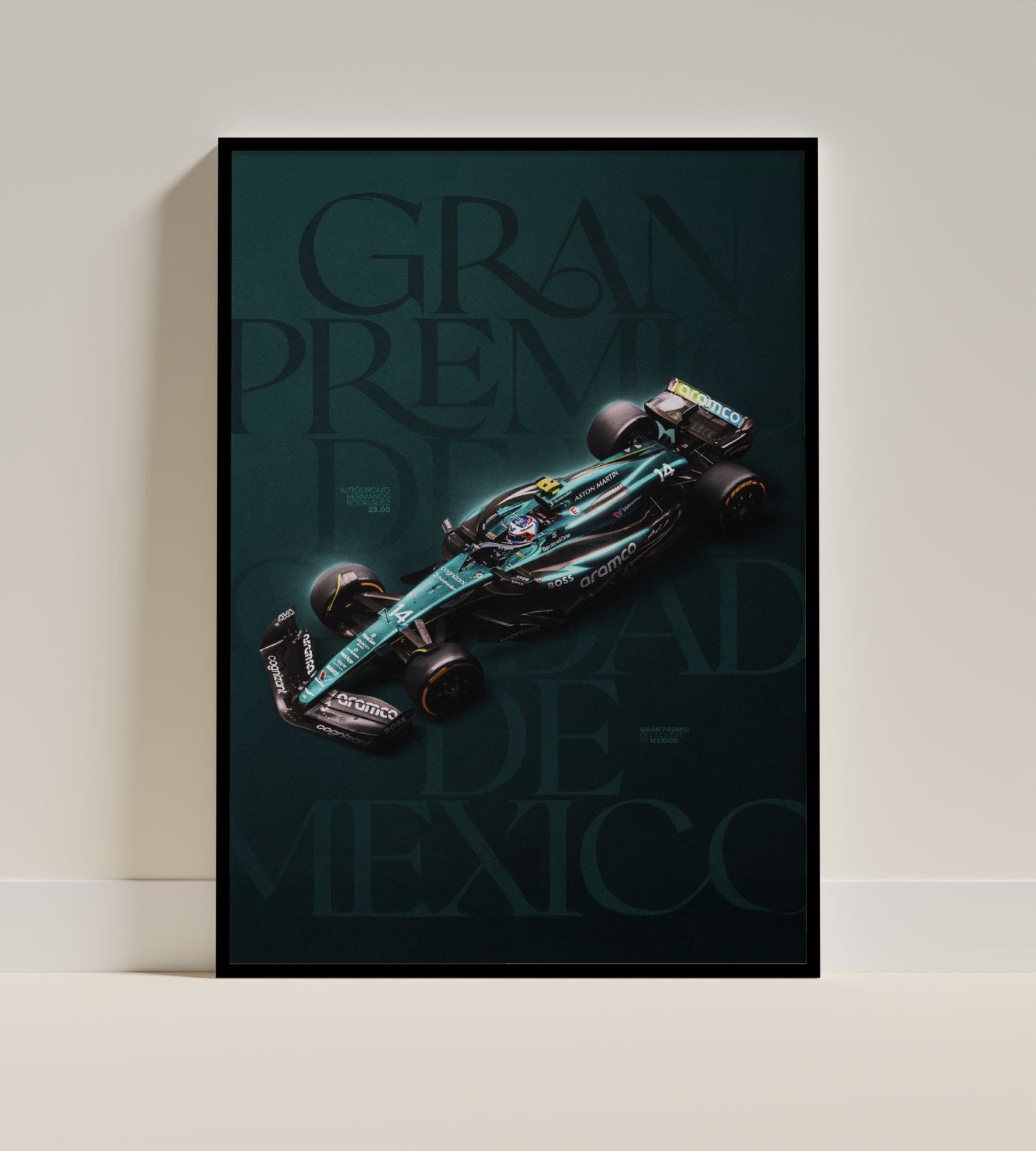 Aston Martin Formula 1 Grand Prix de Mexico Poster