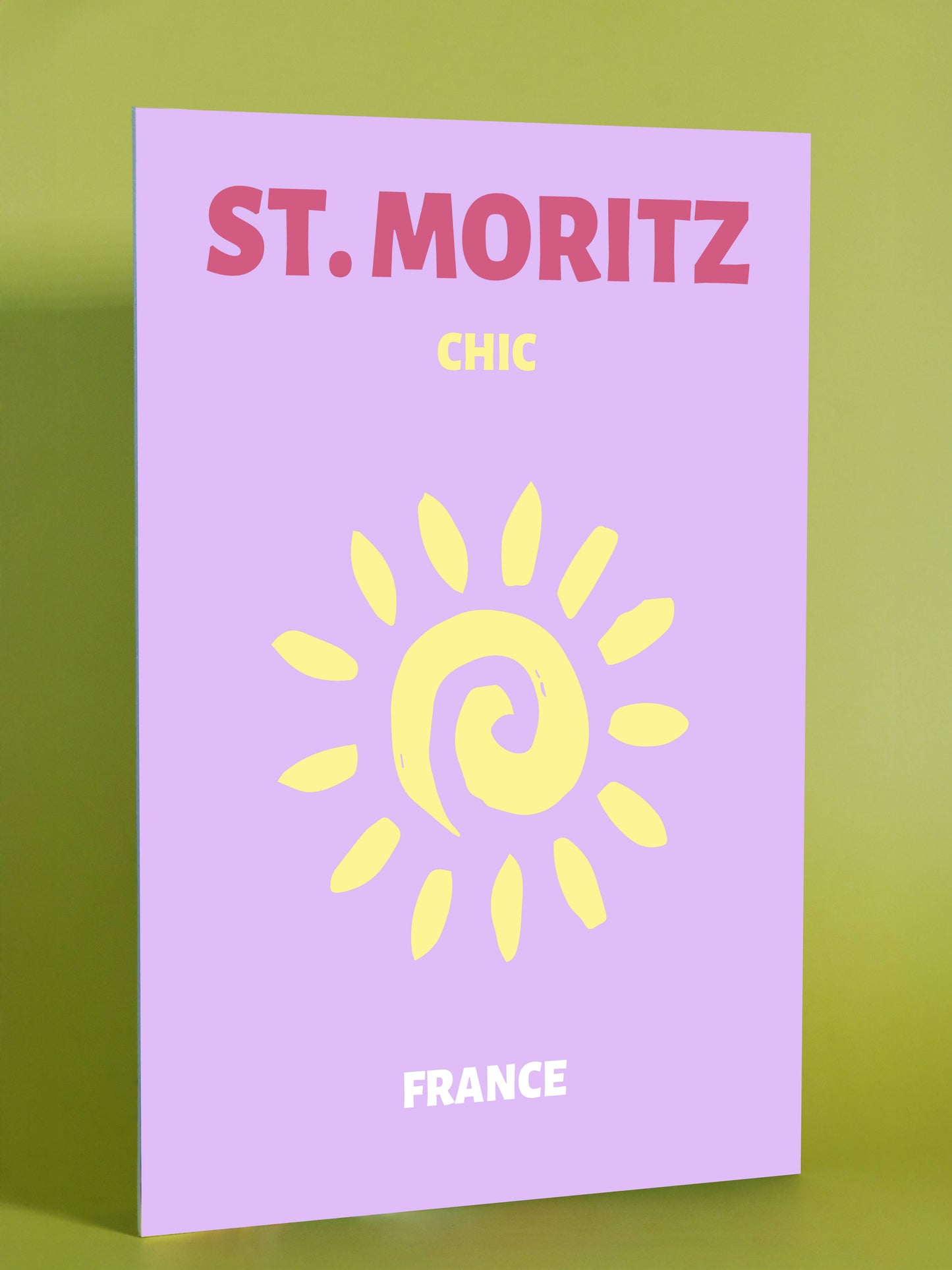 St. Moritz Chic France Sun Art Poster