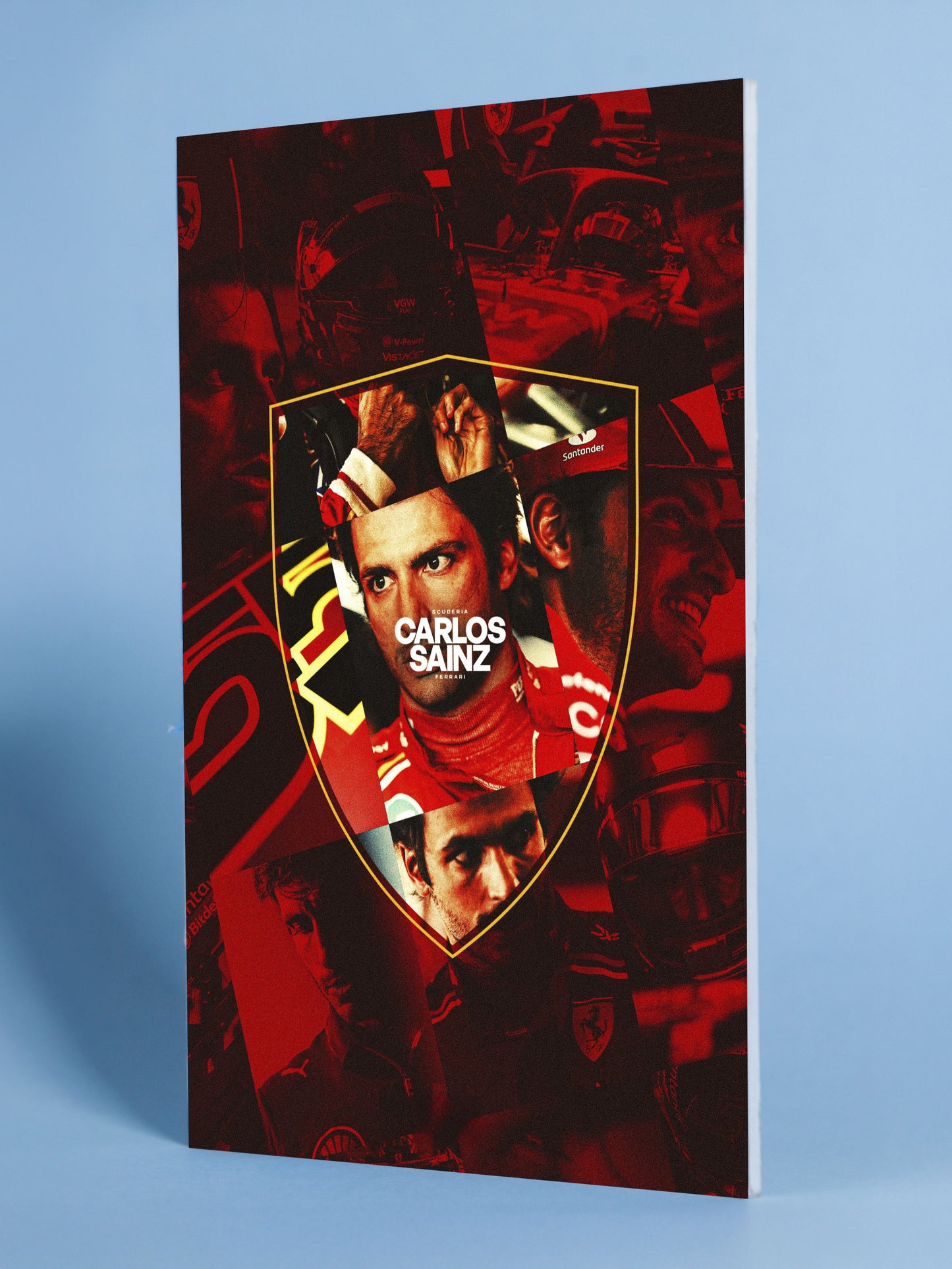 Carlos Sainz - Scuderia Ferrari Driver Collage Poster