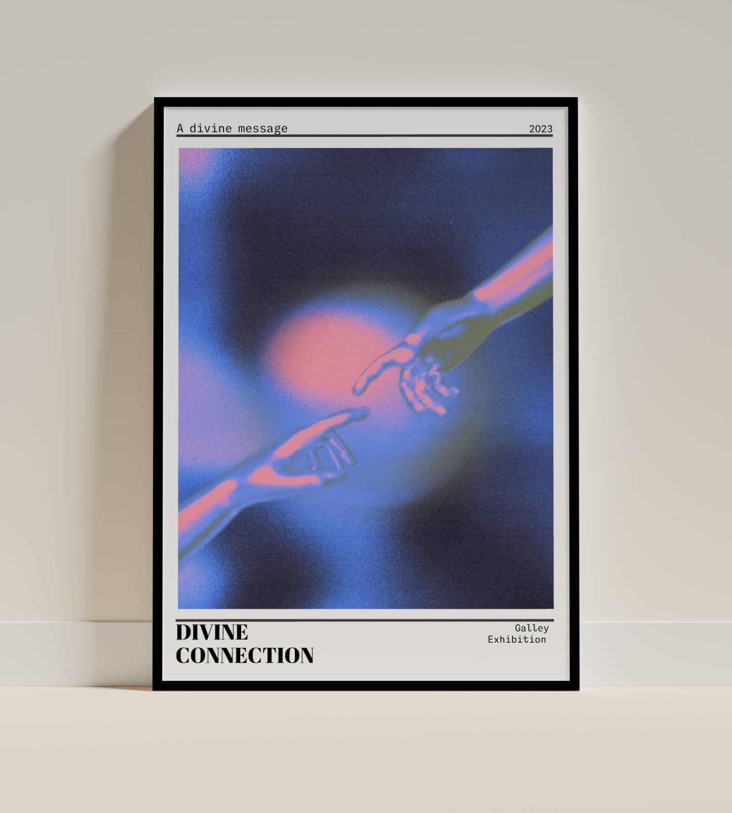 Divine Connection – Contemporary Art Poster