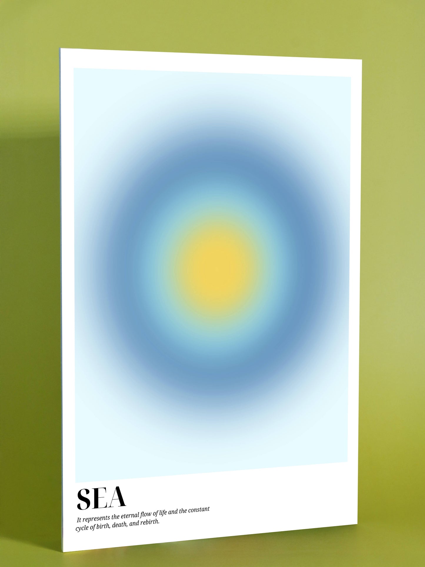 Abstract Sea Flow Poster – Modern Coastal