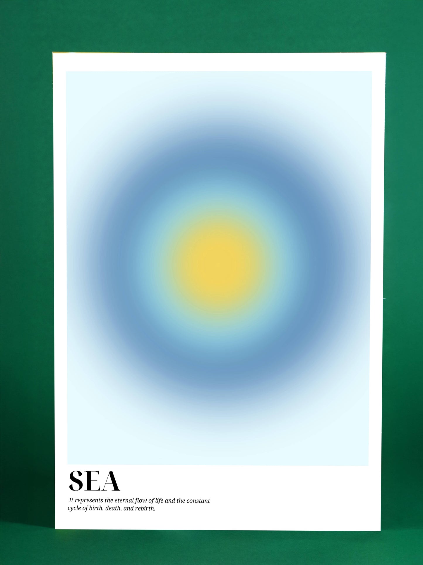 Abstract Sea Flow Poster – Modern Coastal