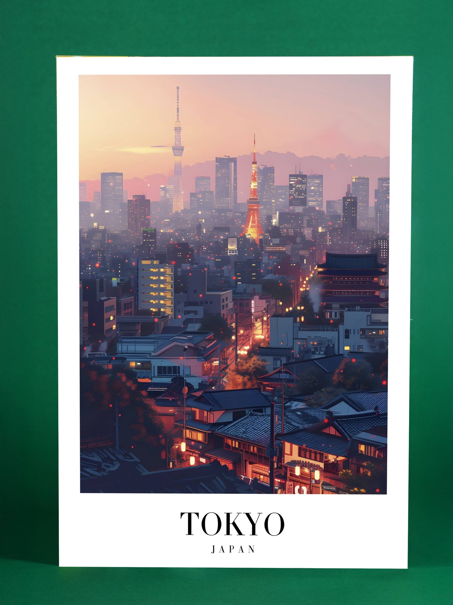 Tokyo Japan Skyline Print – Modern Urban Cityscape Poster