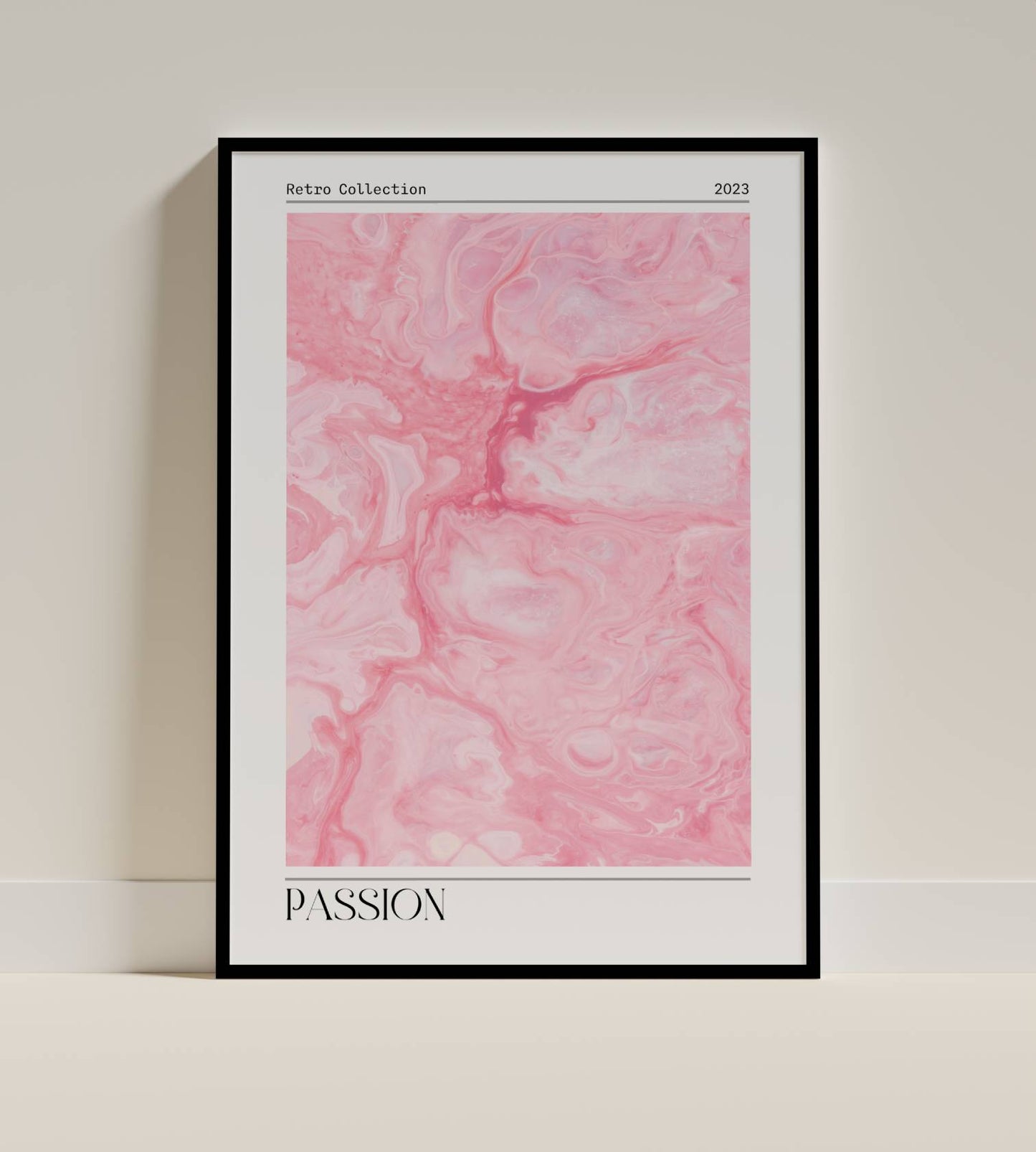 Passion – Pink Marble Abstract Wall Art