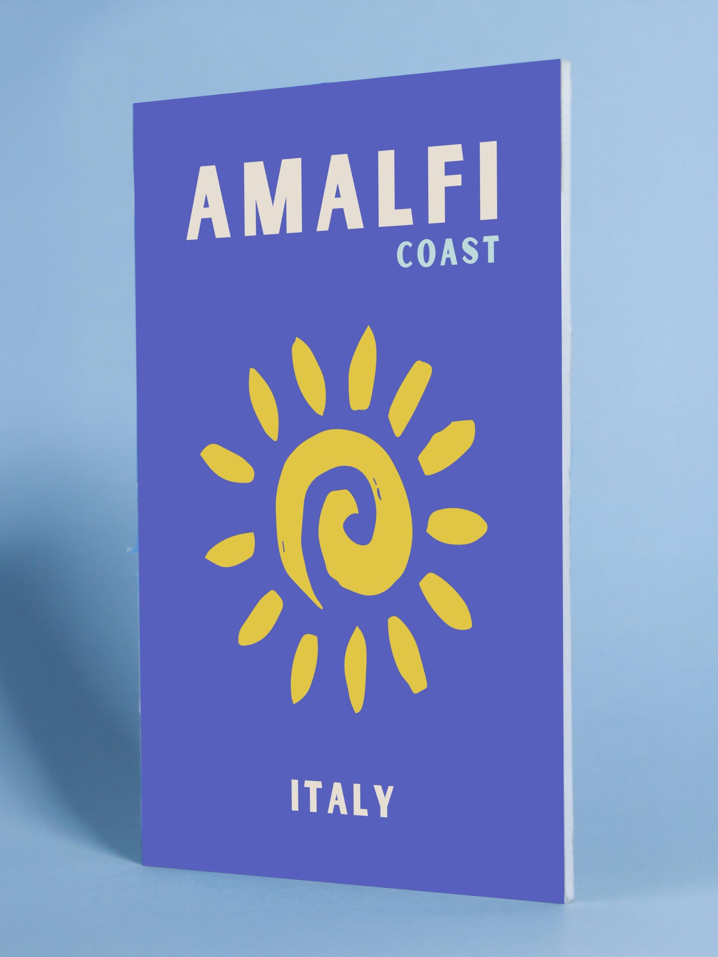 Amalfi Coast Italy Poster – Vibrant Sun Design