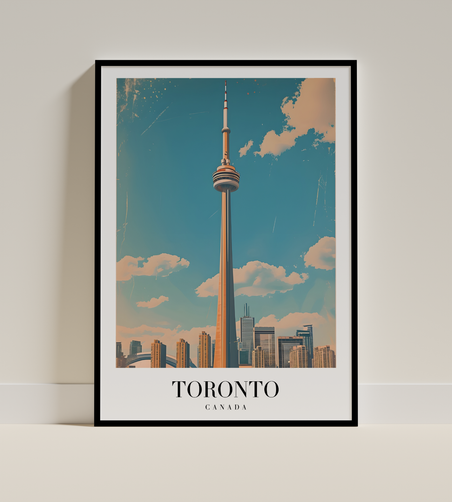 Toronto CN Tower Skyline Poster