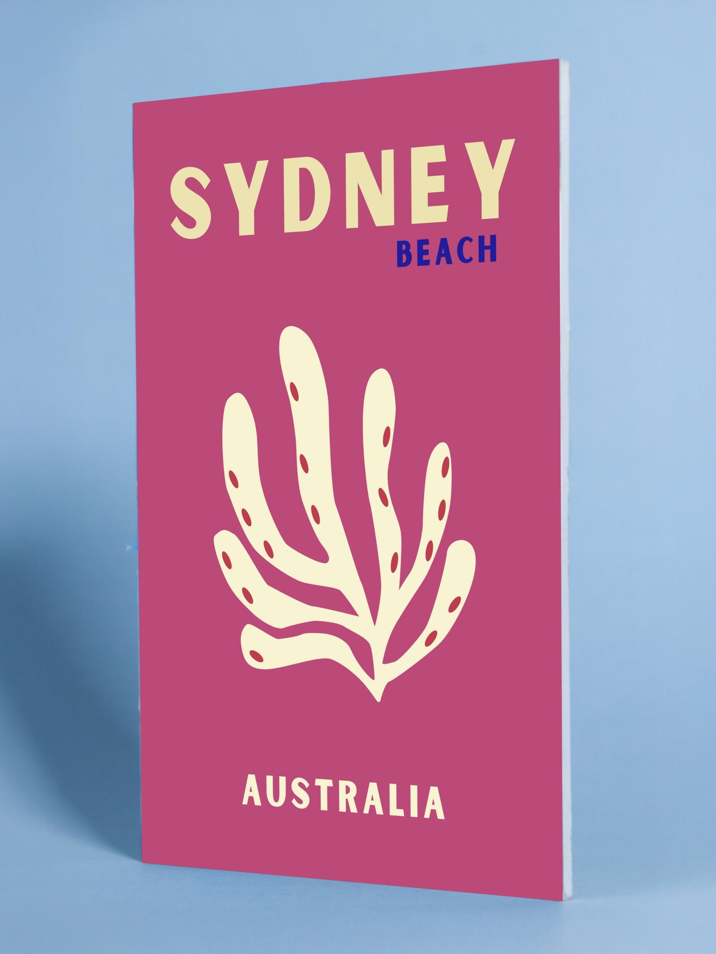 Sydney Beach Australia Poster – Modern Coastal Art Print