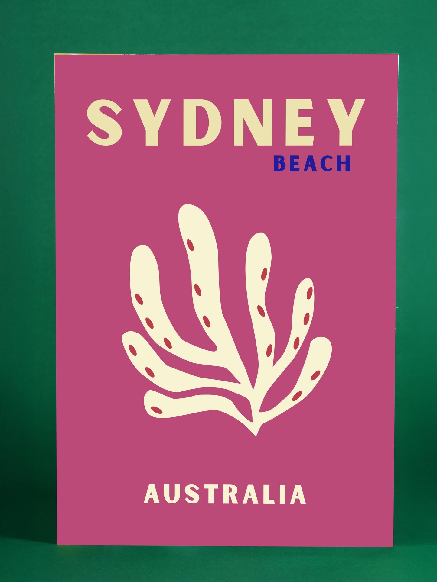 Sydney Beach Australia Poster – Modern Coastal Art Print