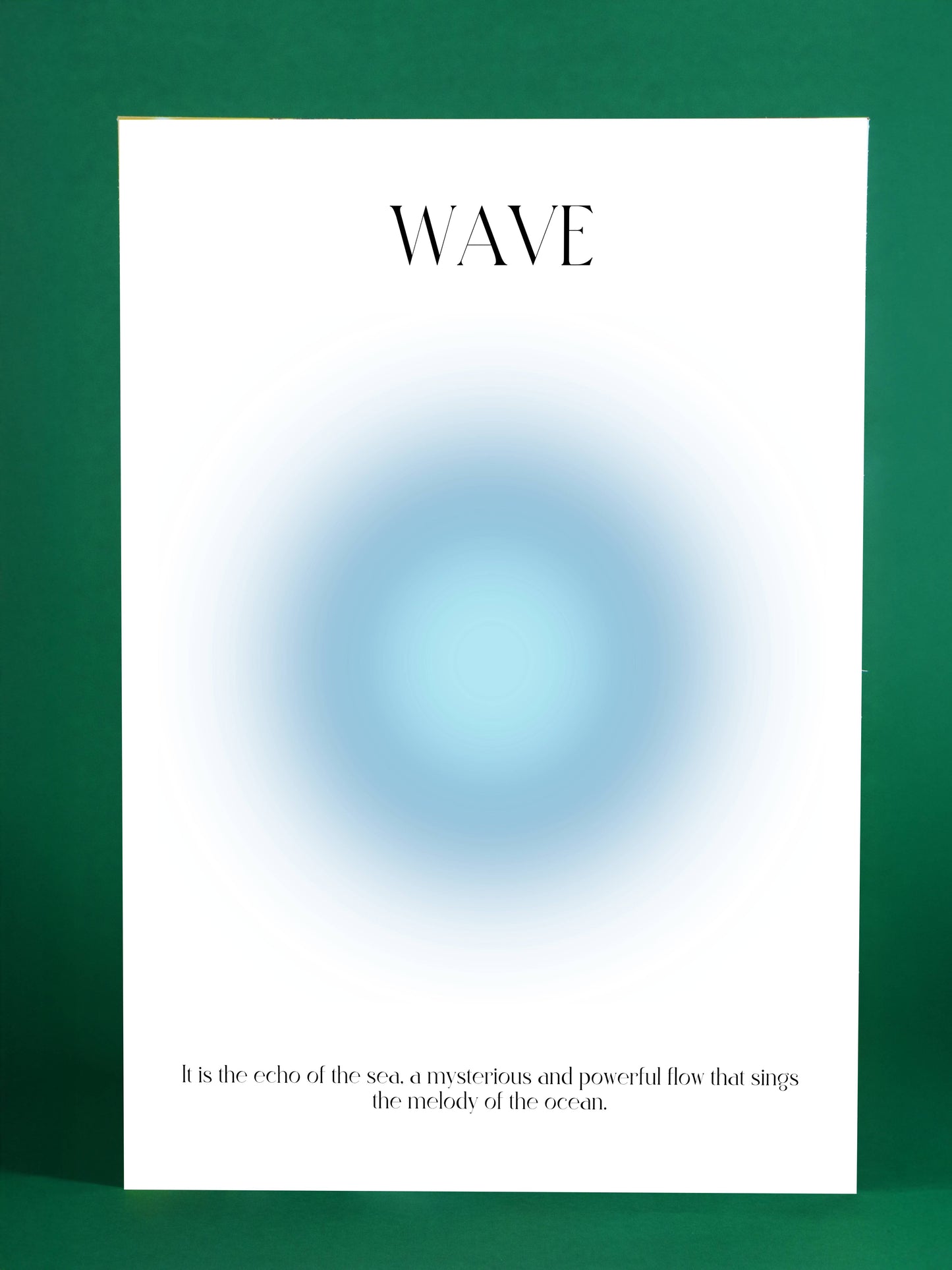 WAVE Modern Abstract Poster – Ocean Melody