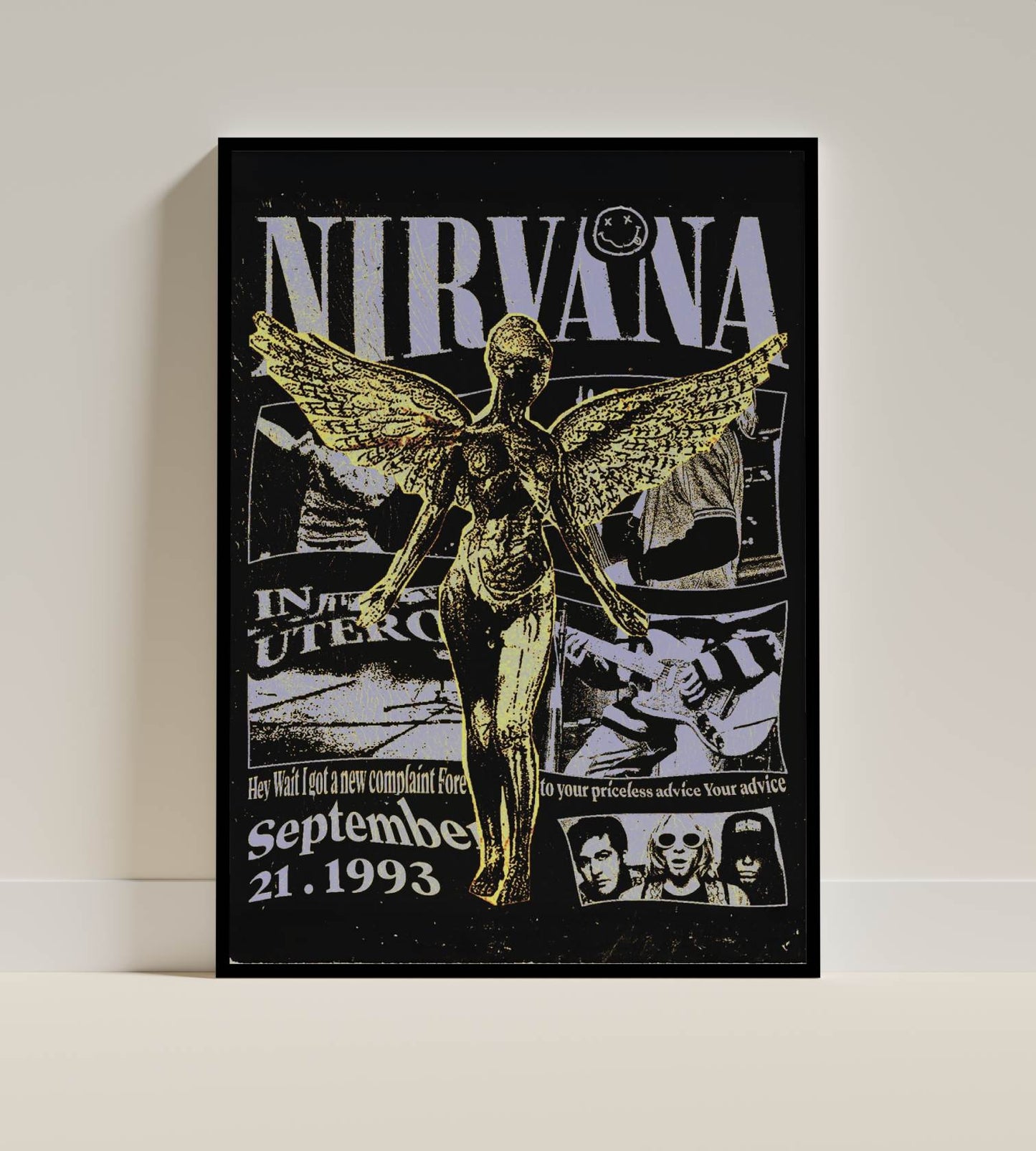 Nirvana “In Utero” Angel Collage Poster