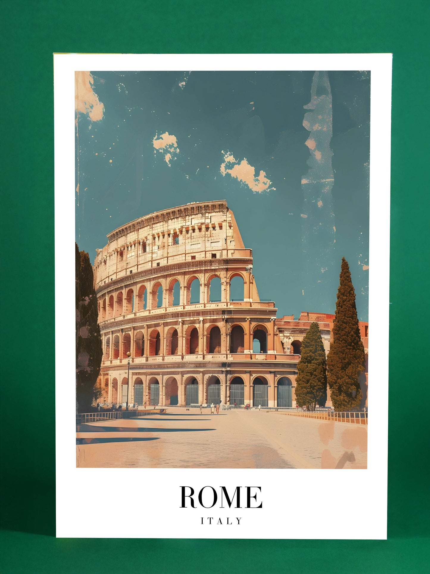 Rome Colosseum Art Print – Italy Travel Poster