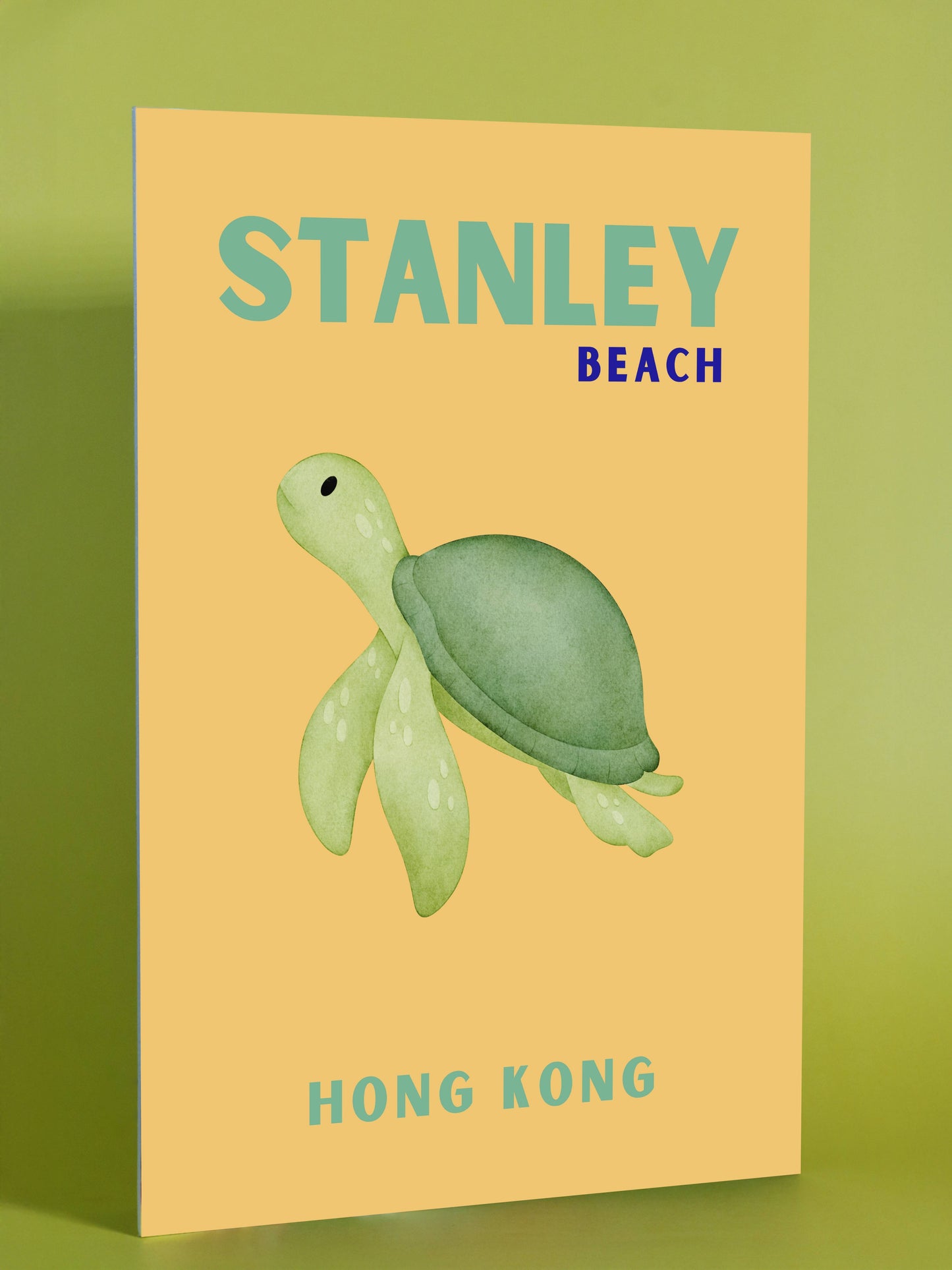 Stanley Beach Hong Kong Sea Turtle Print