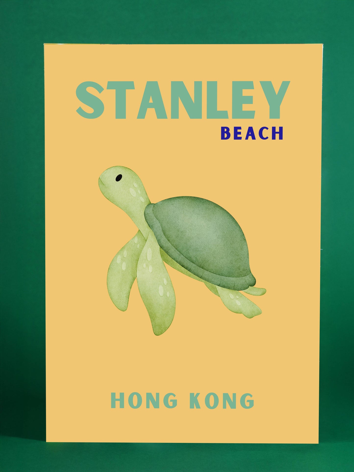 Stanley Beach Hong Kong Sea Turtle Print