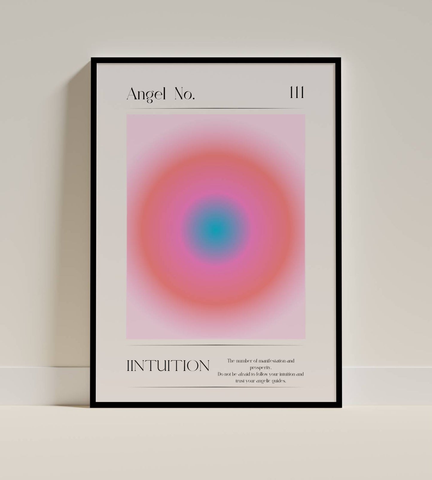 Angel Number 111 Intuition Poster