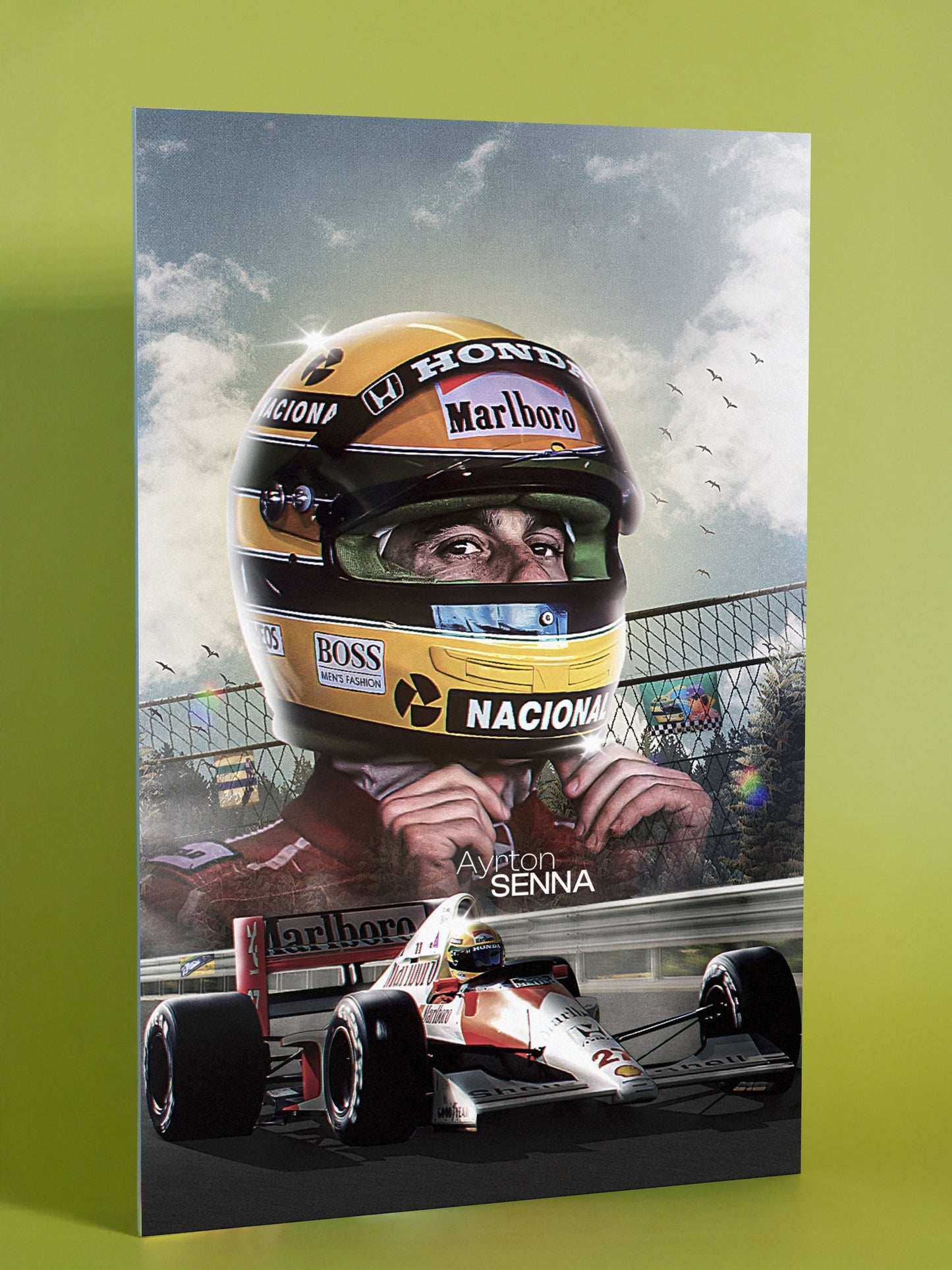 Ayrton Senna — Legendary F1 Icon Poster