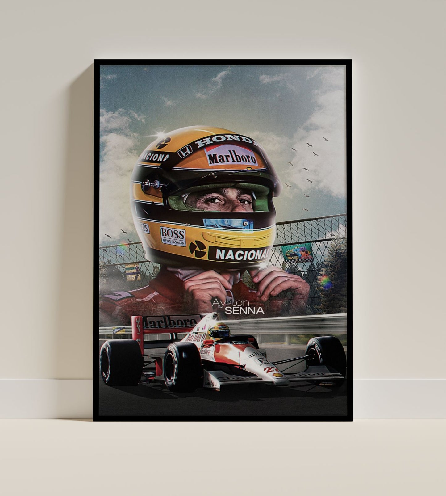 Ayrton Senna — Legendary F1 Icon Poster