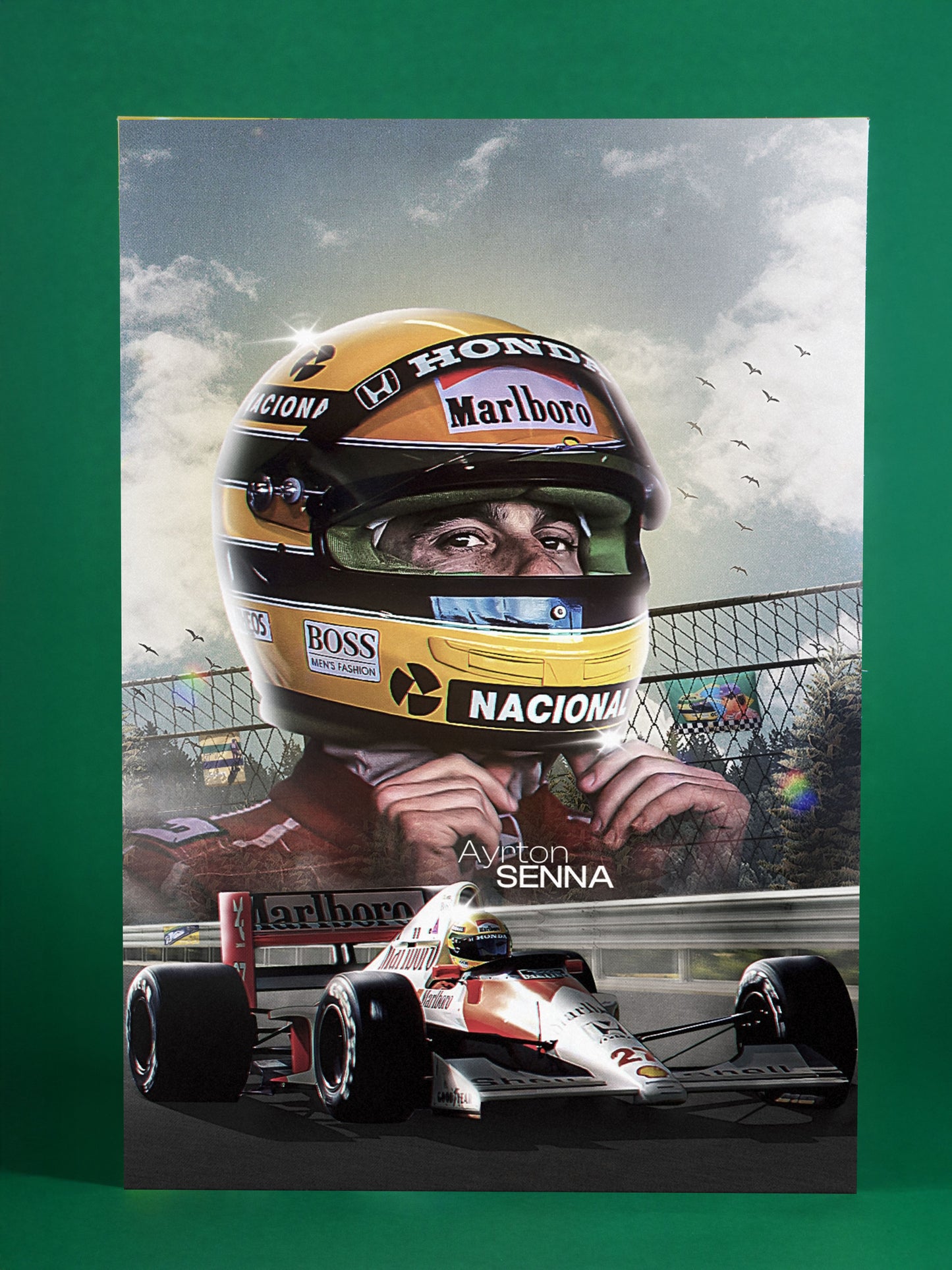 Ayrton Senna — Legendary F1 Icon Poster