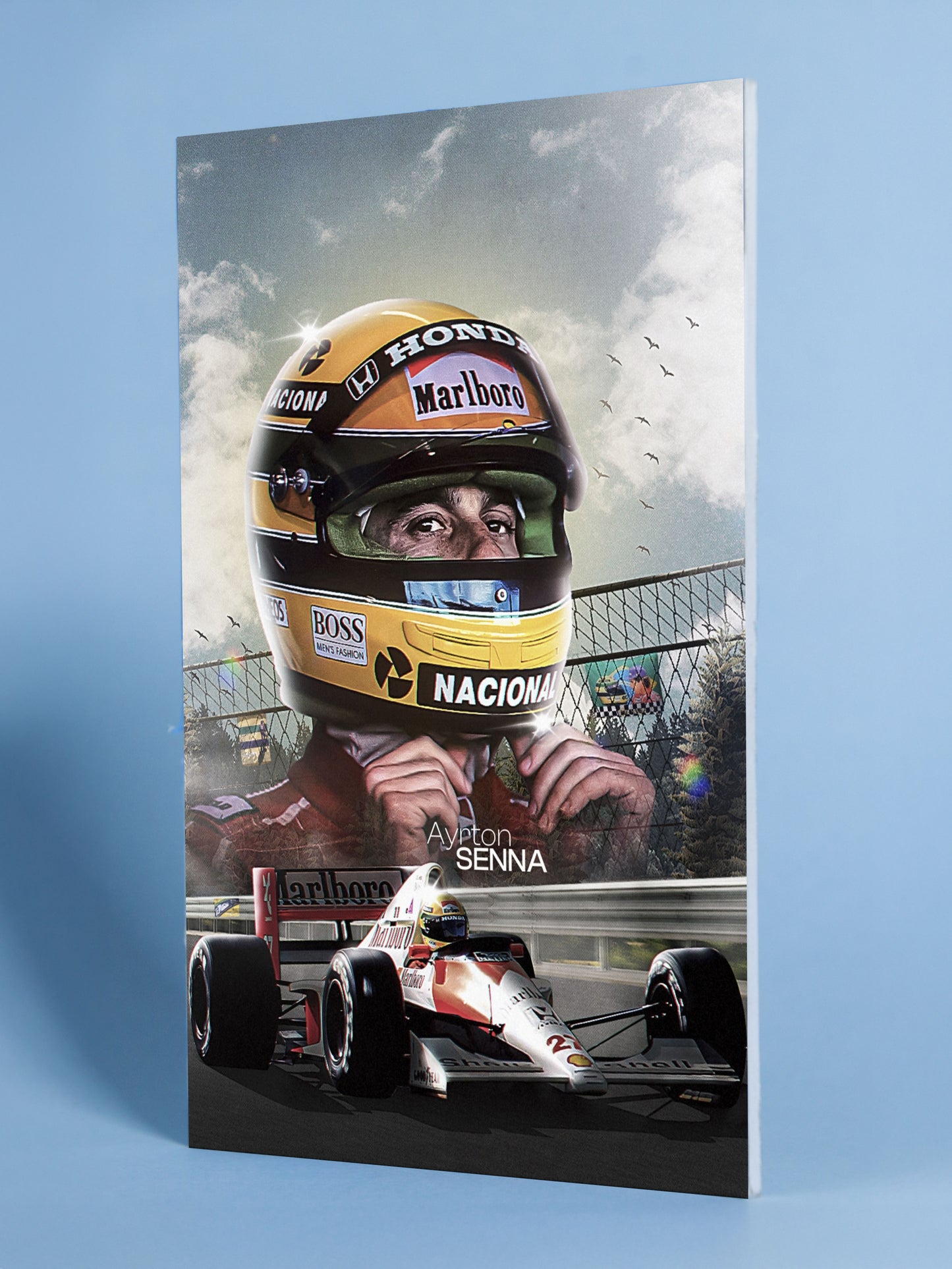Ayrton Senna — Legendary F1 Icon Poster