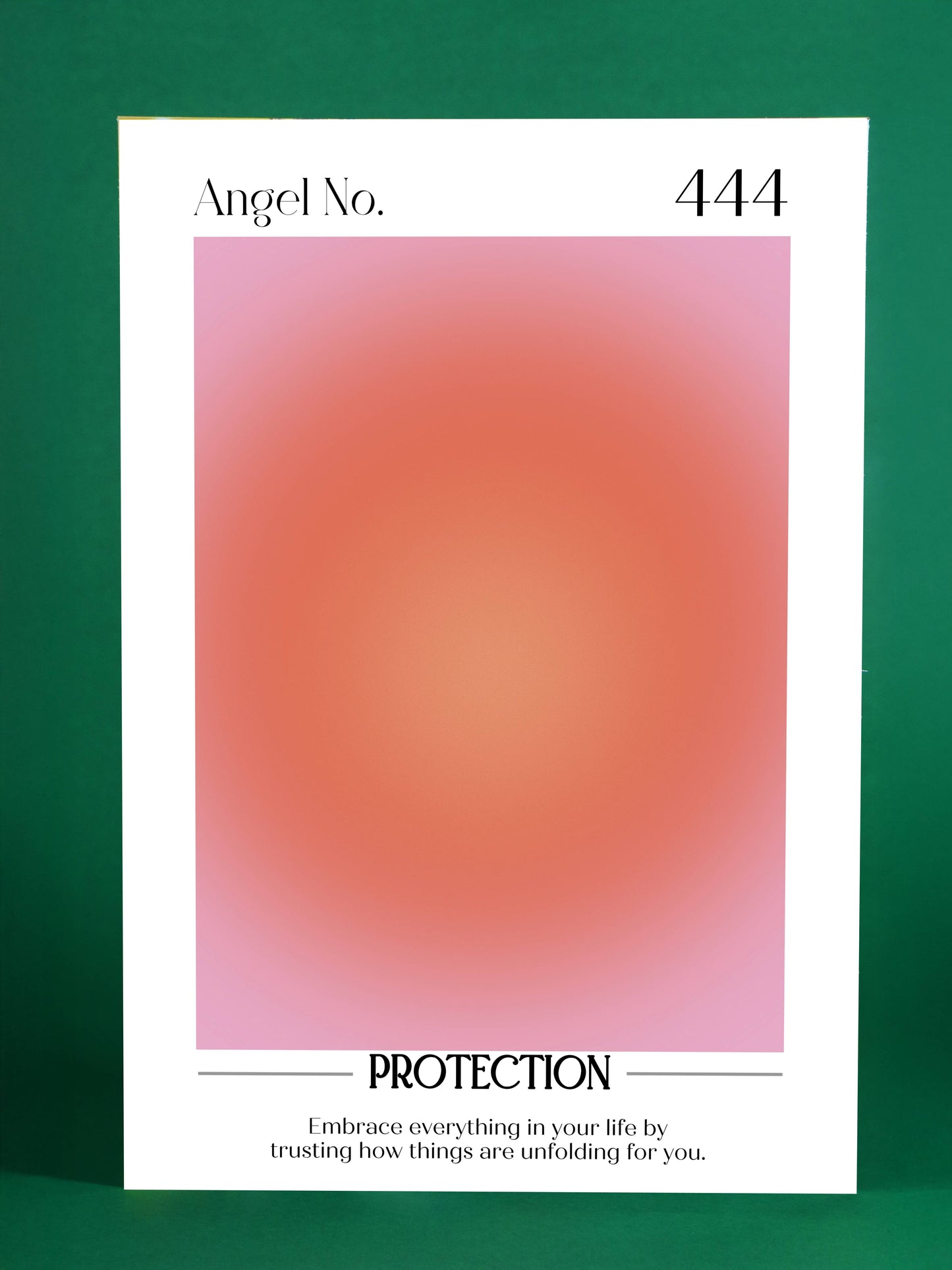 Angel Number 444 – Protection Art Poster
