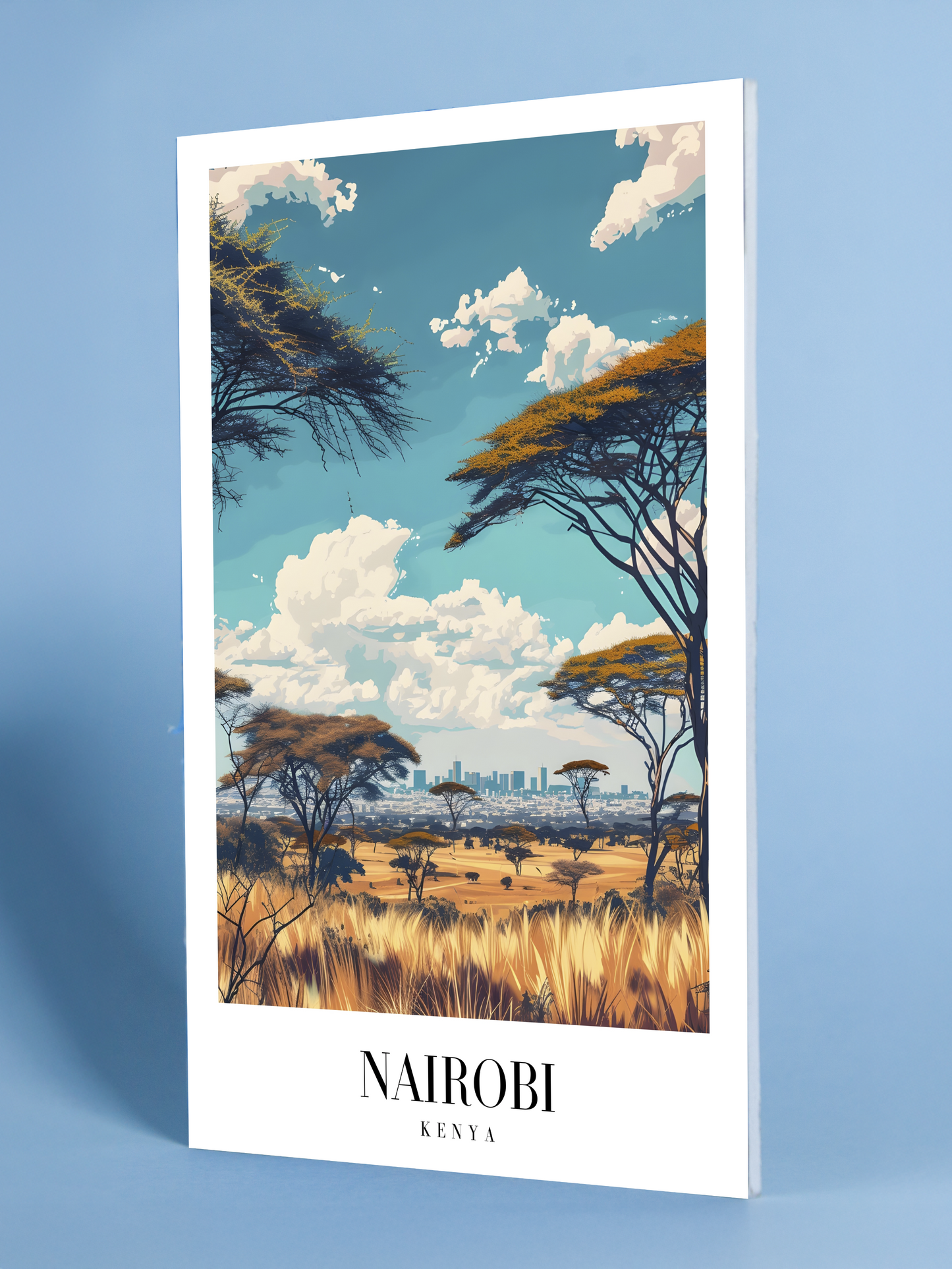 Nairobi Savannah Skyline Poster
