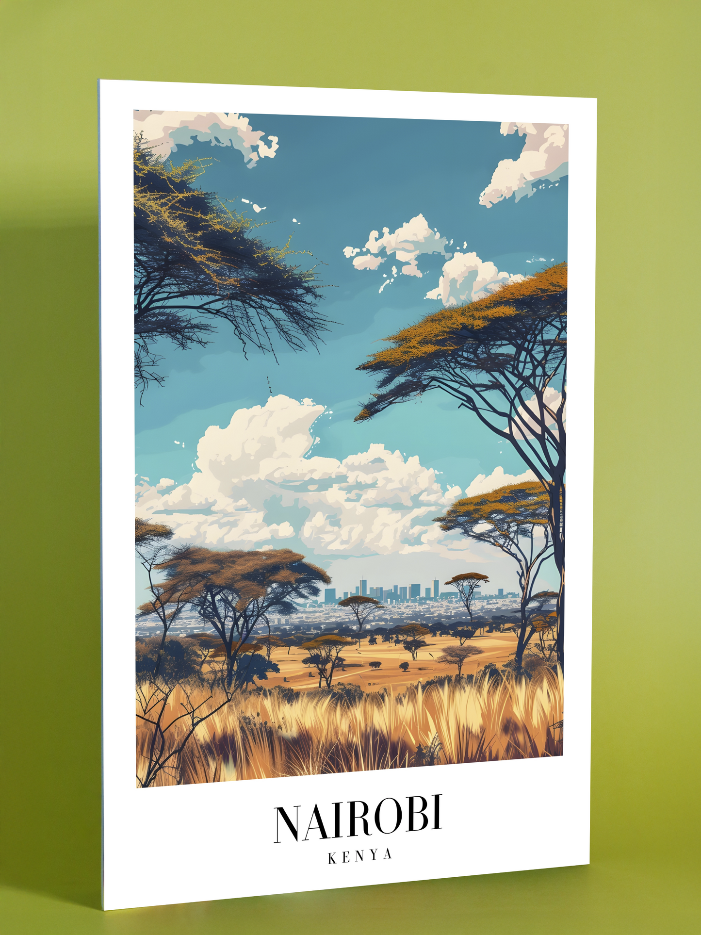Nairobi Savannah Skyline Poster
