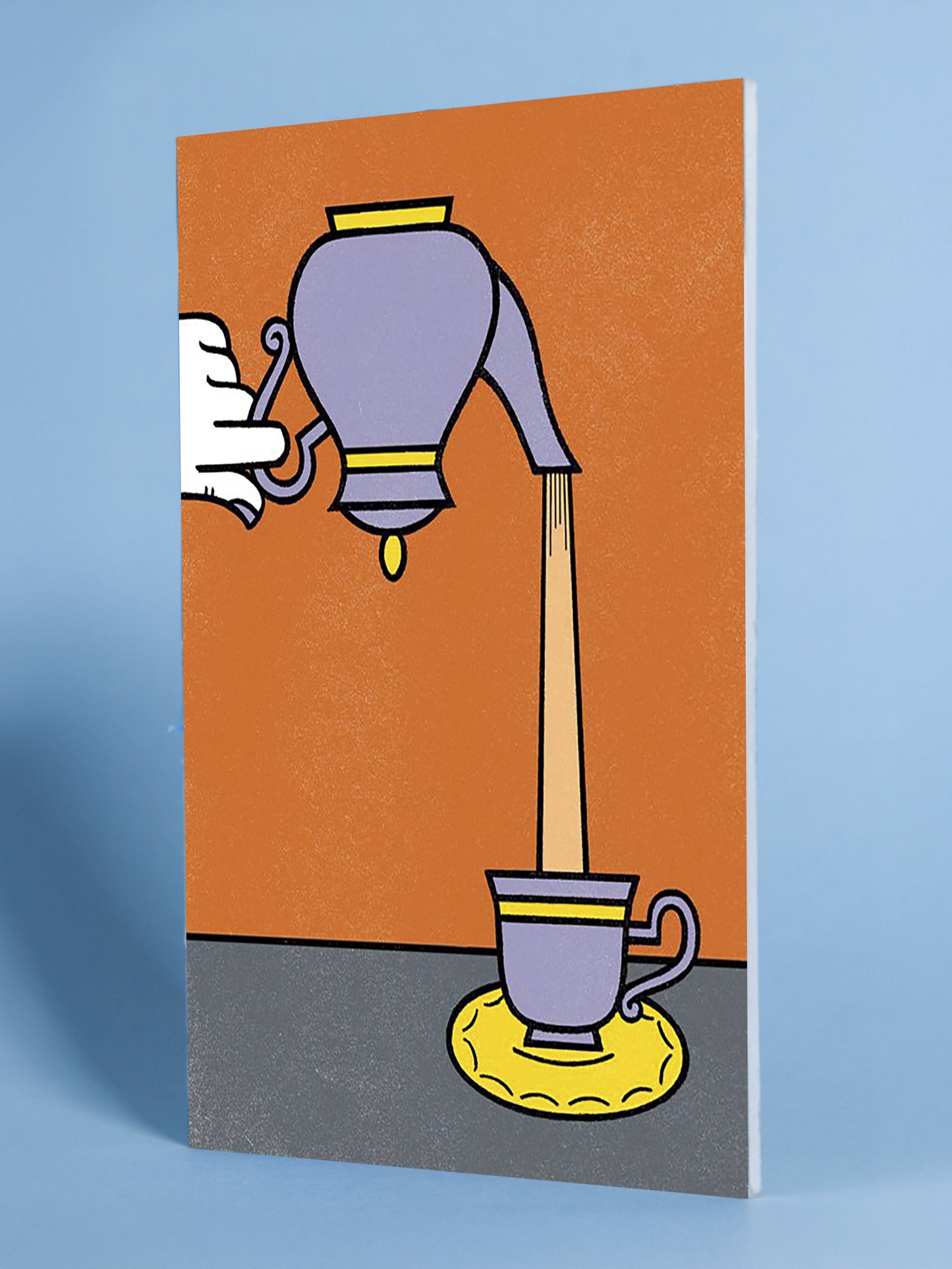 Funky Teapot Pouring Tea