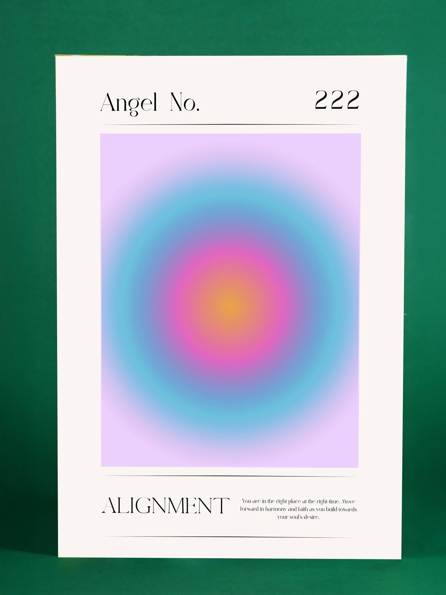Angel Number 222 Alignment Poster