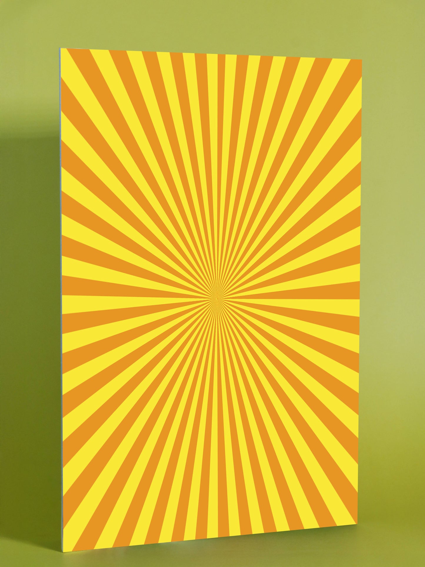 Retro Radiant Sunburst Wall Art
