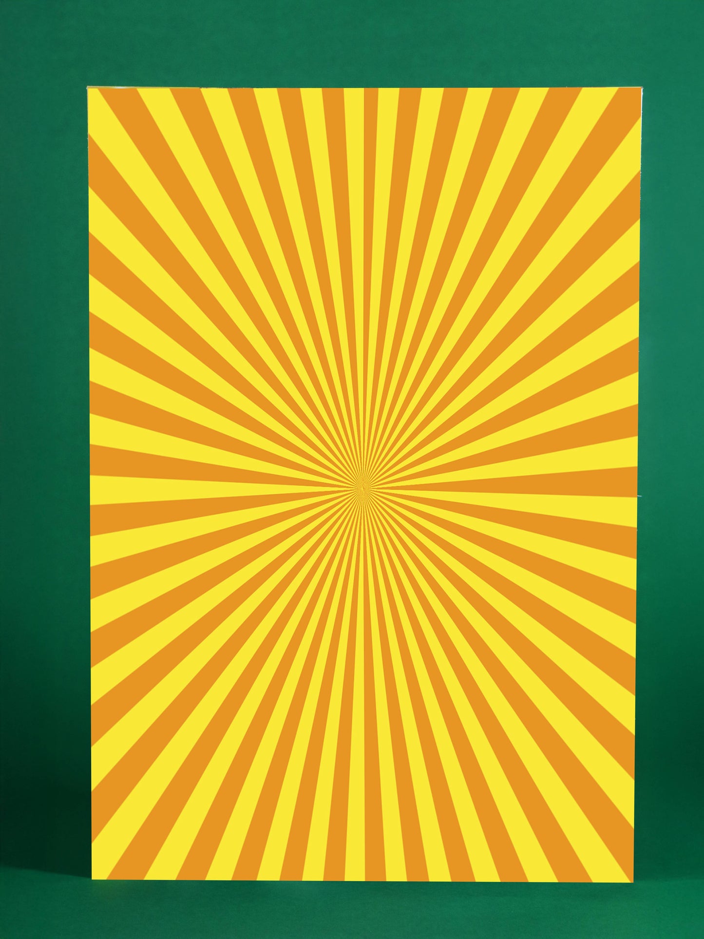 Retro Radiant Sunburst Wall Art