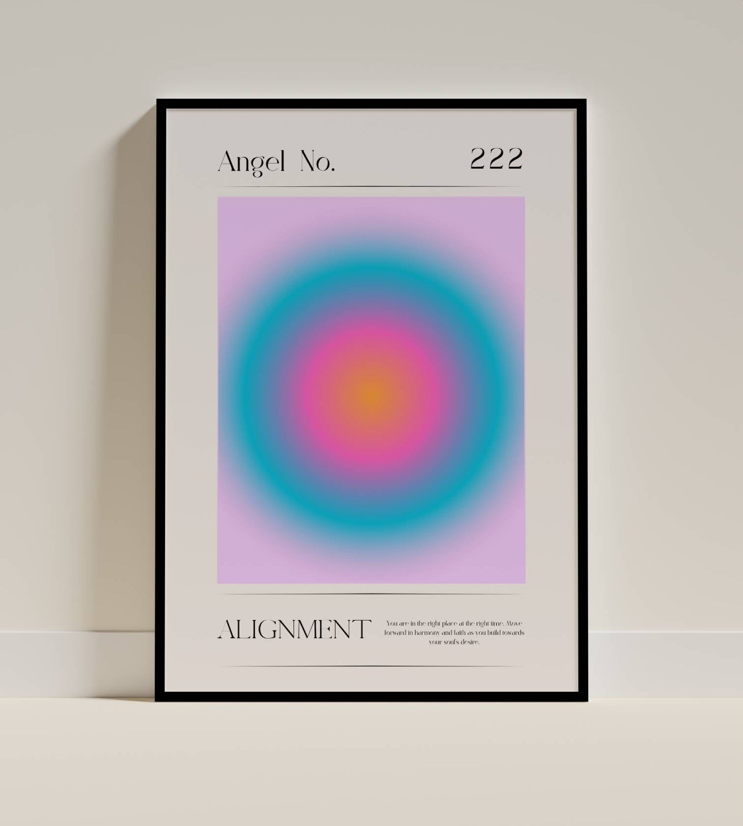 Angel Number 222 Alignment Poster