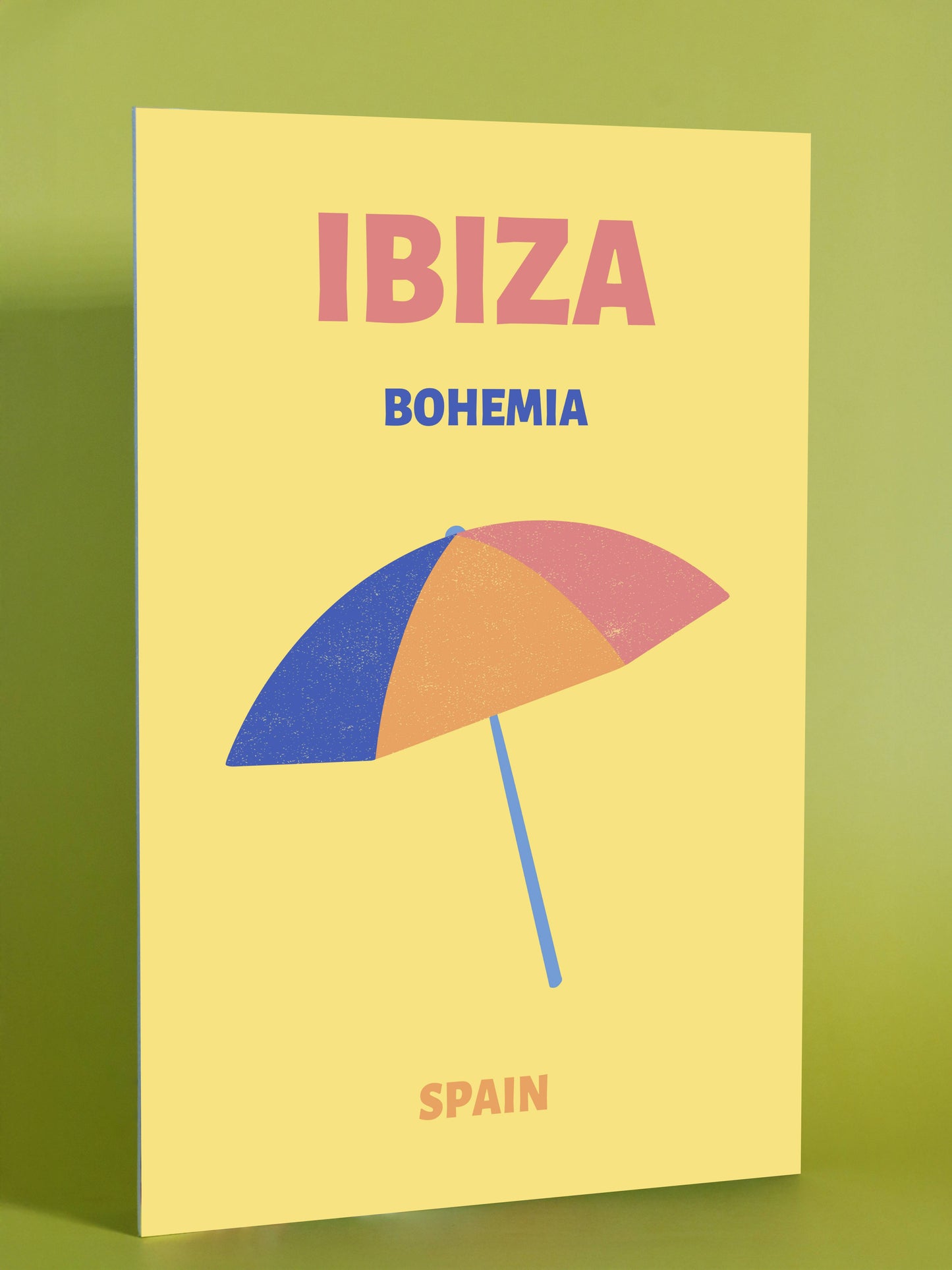 Ibiza Bohemia Spain Beach Umbrella Art Print