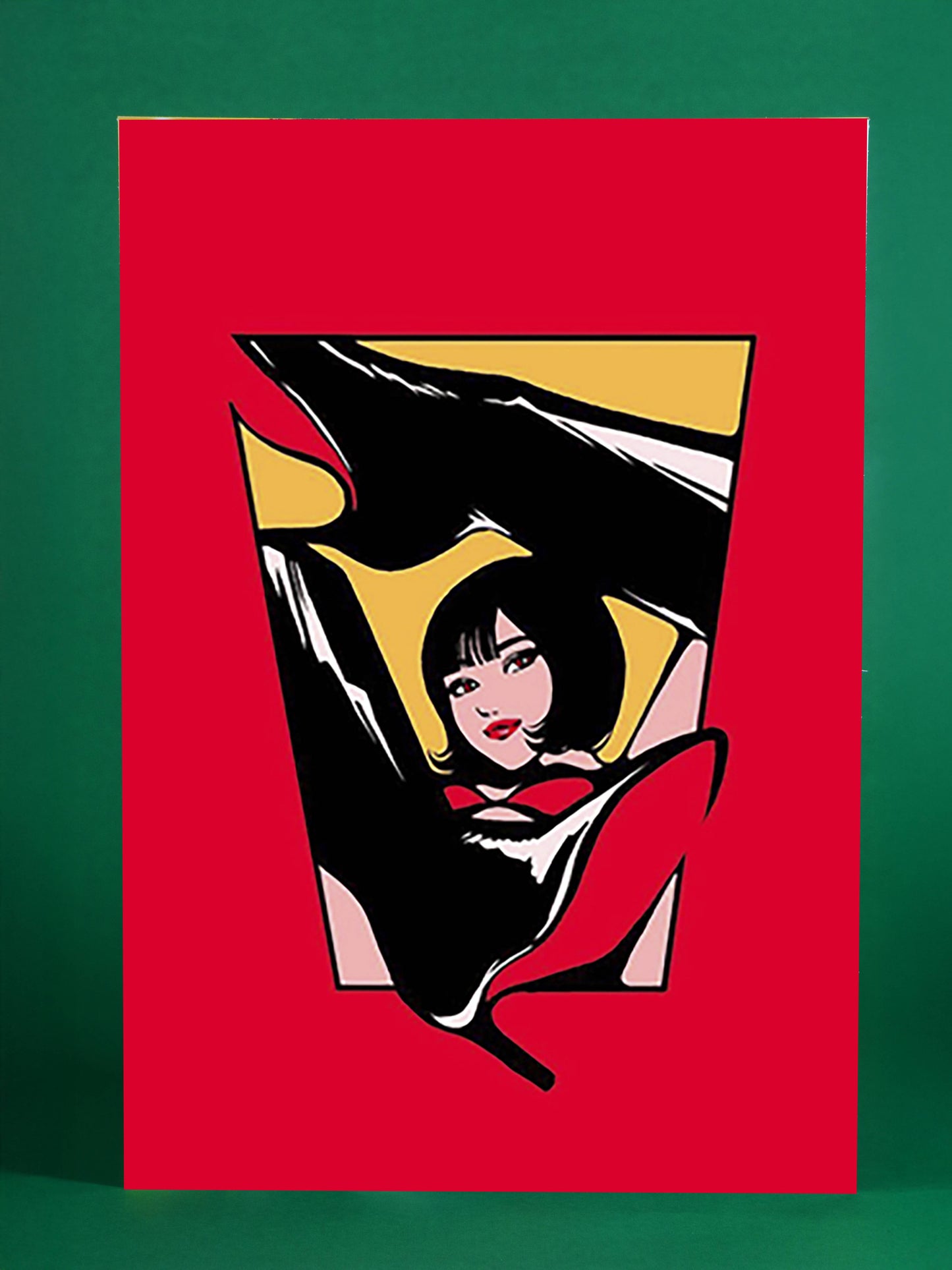 Abstract Pop Art Woman With Heels