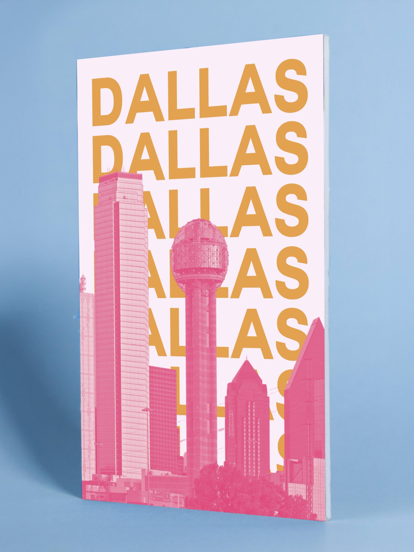 Dallas Texas Poster – Skyline Art Print, Modern Cityscape Wall Decor