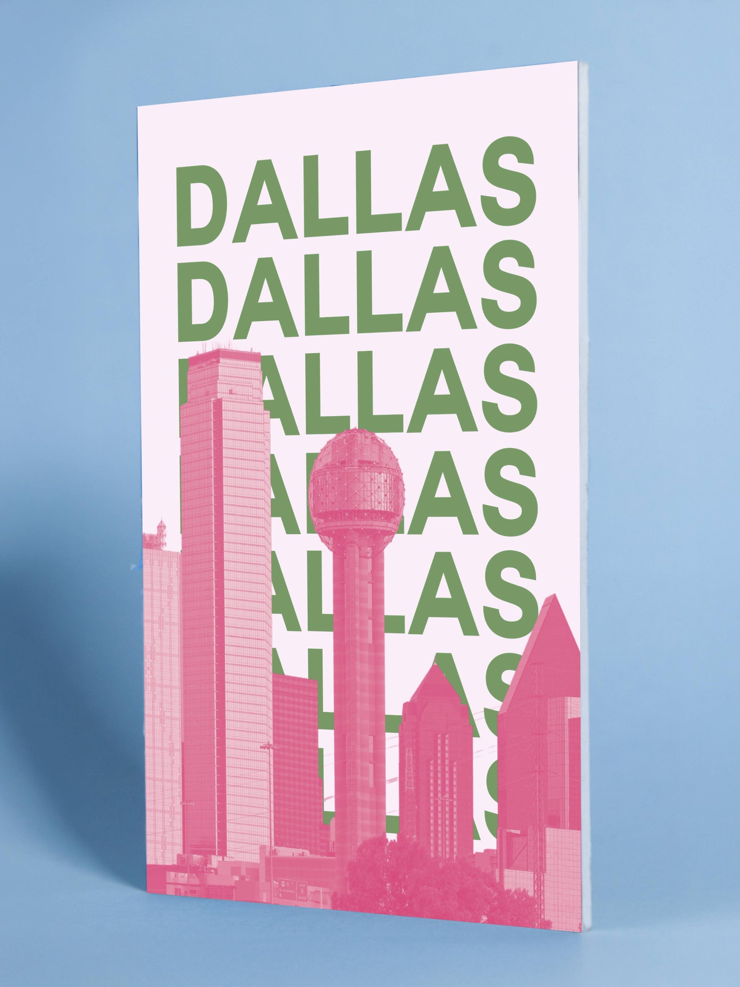Dallas City Skyline Modern Wall Art