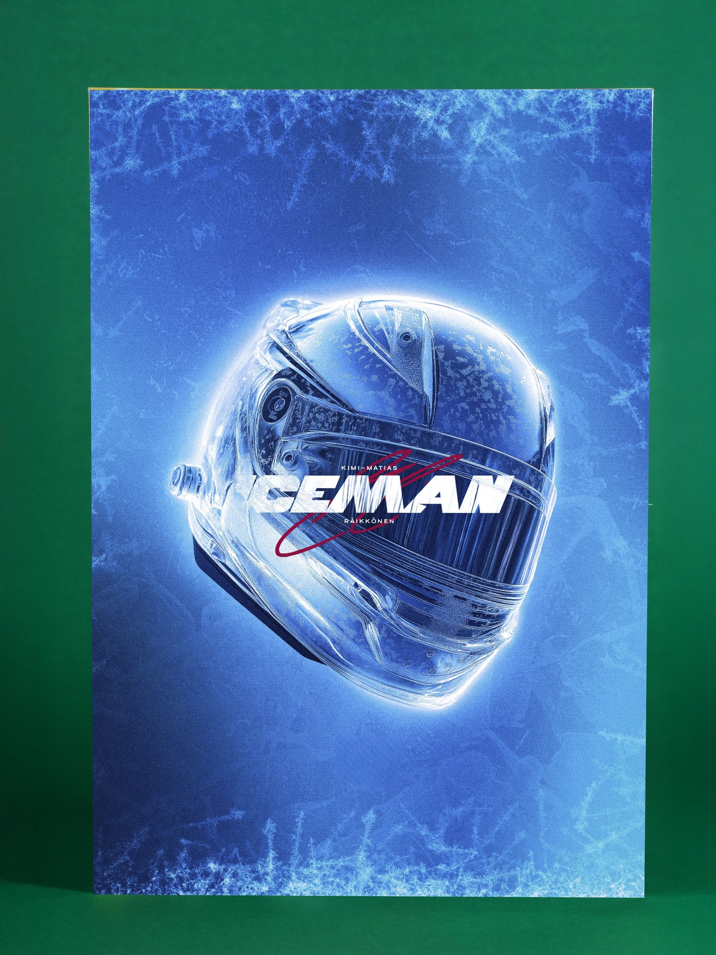 Kimi Räikkönen “Iceman” F1 Helmet Art Poster