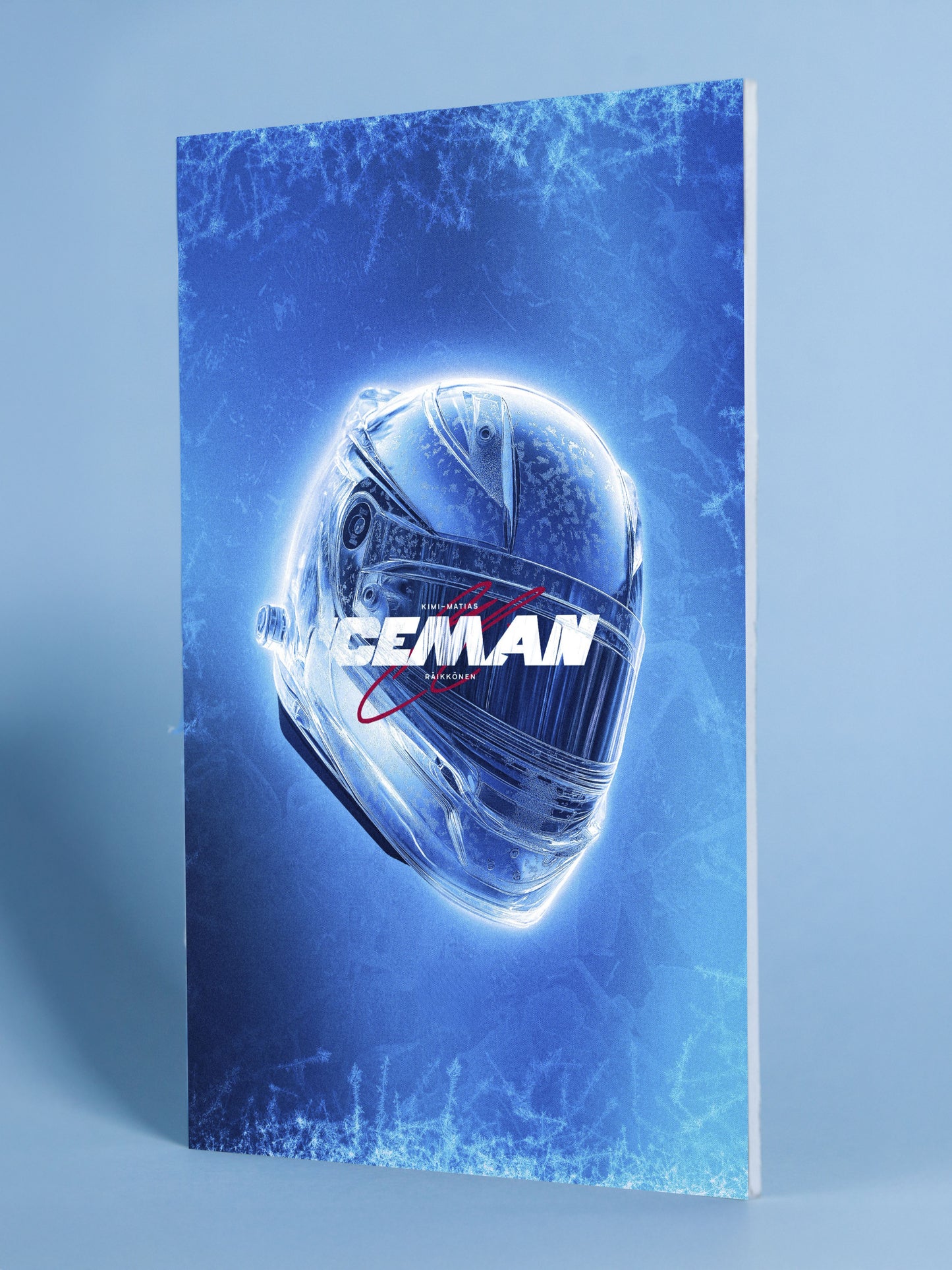 Kimi Räikkönen “Iceman” F1 Helmet Art Poster