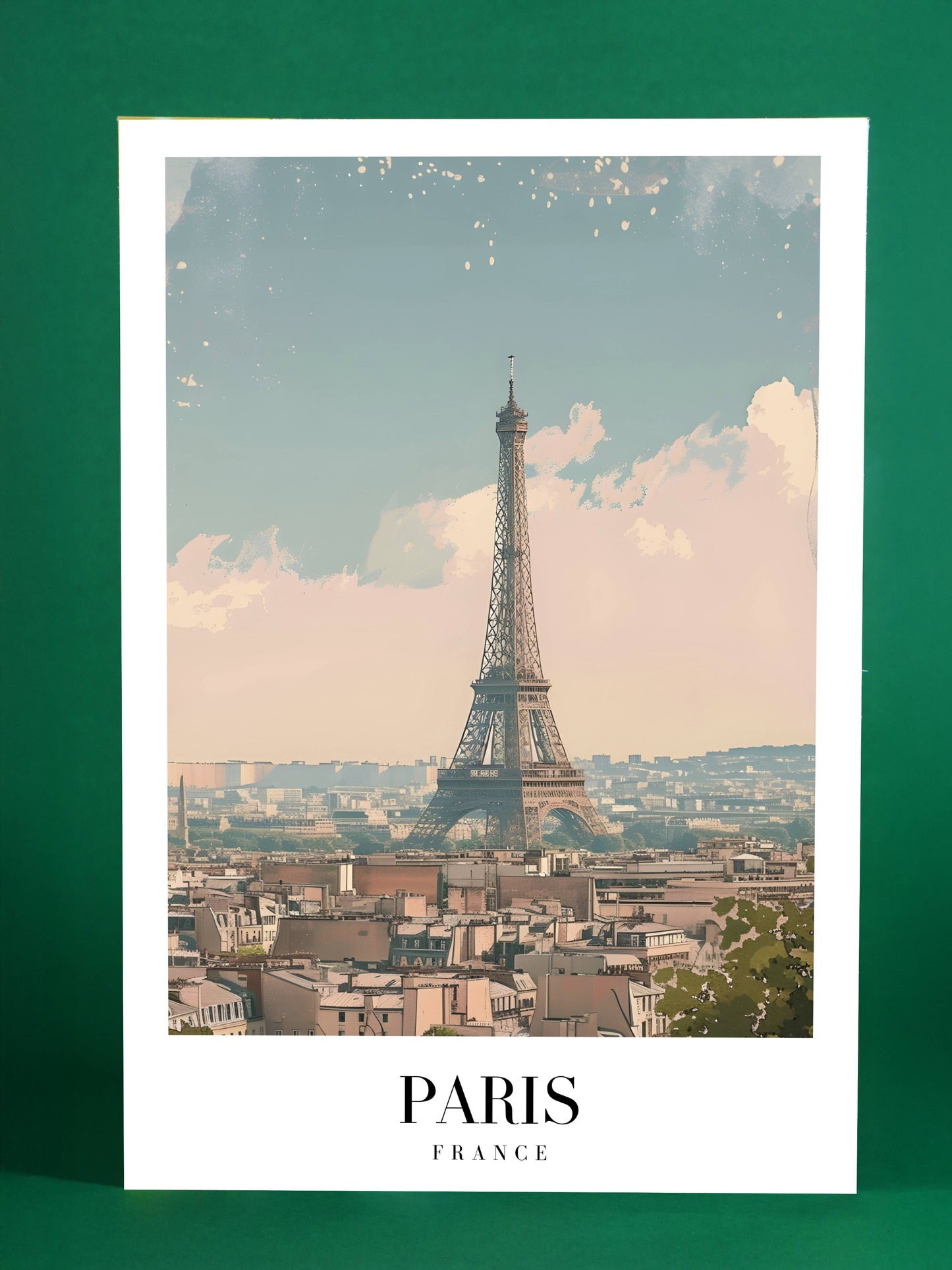 Paris, France – Eiffel Tower Cityscape Poster