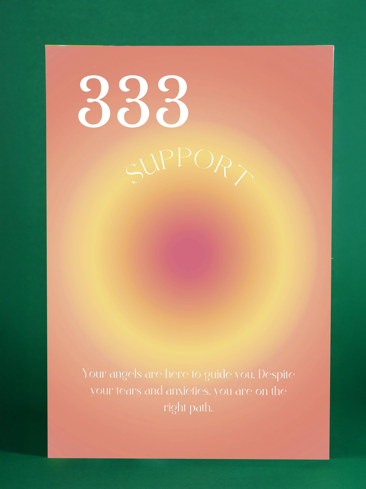Angel Number 333 Support Poster