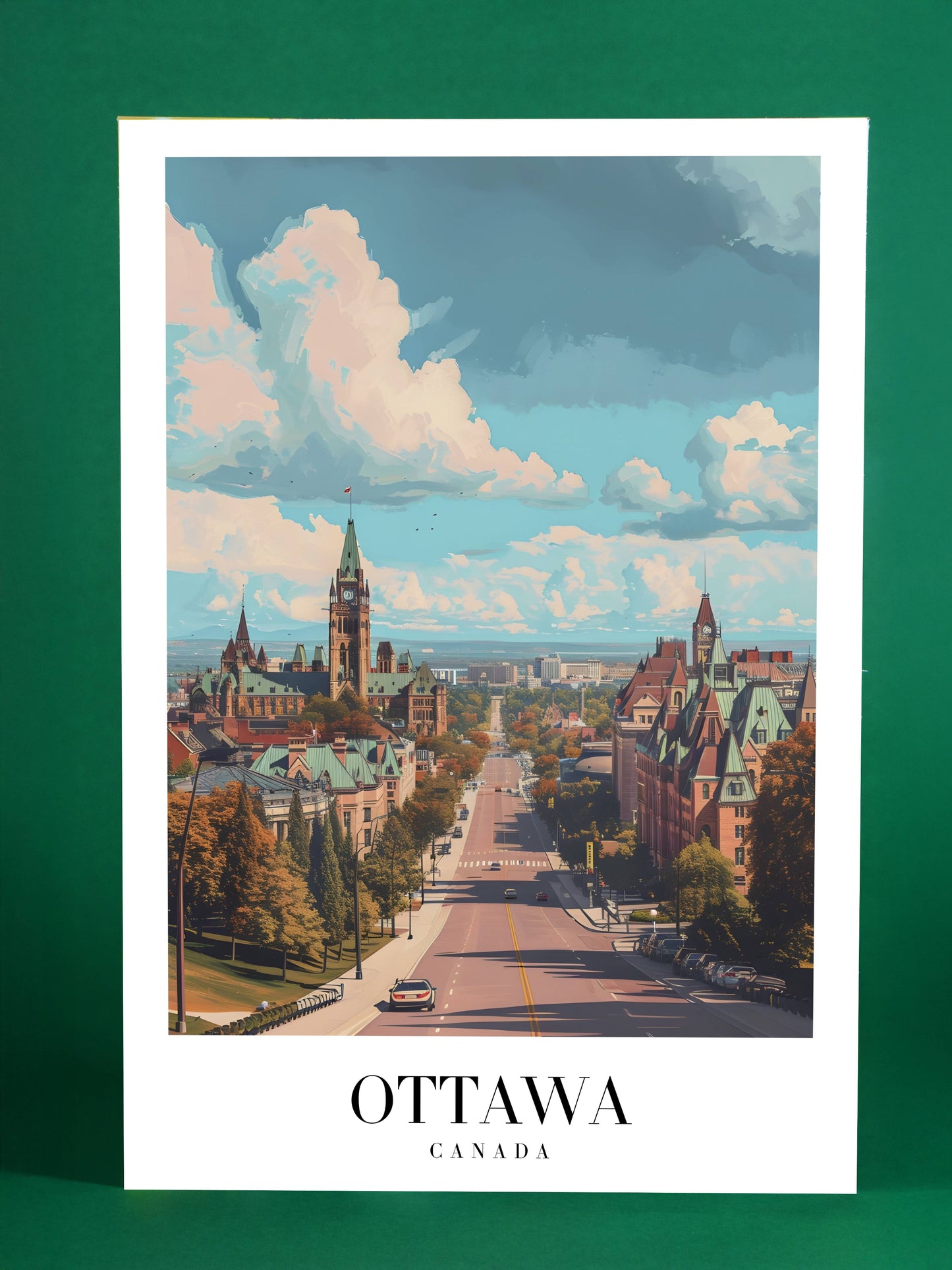 Ottawa, Canada – Parliament Hill Landscape Poster