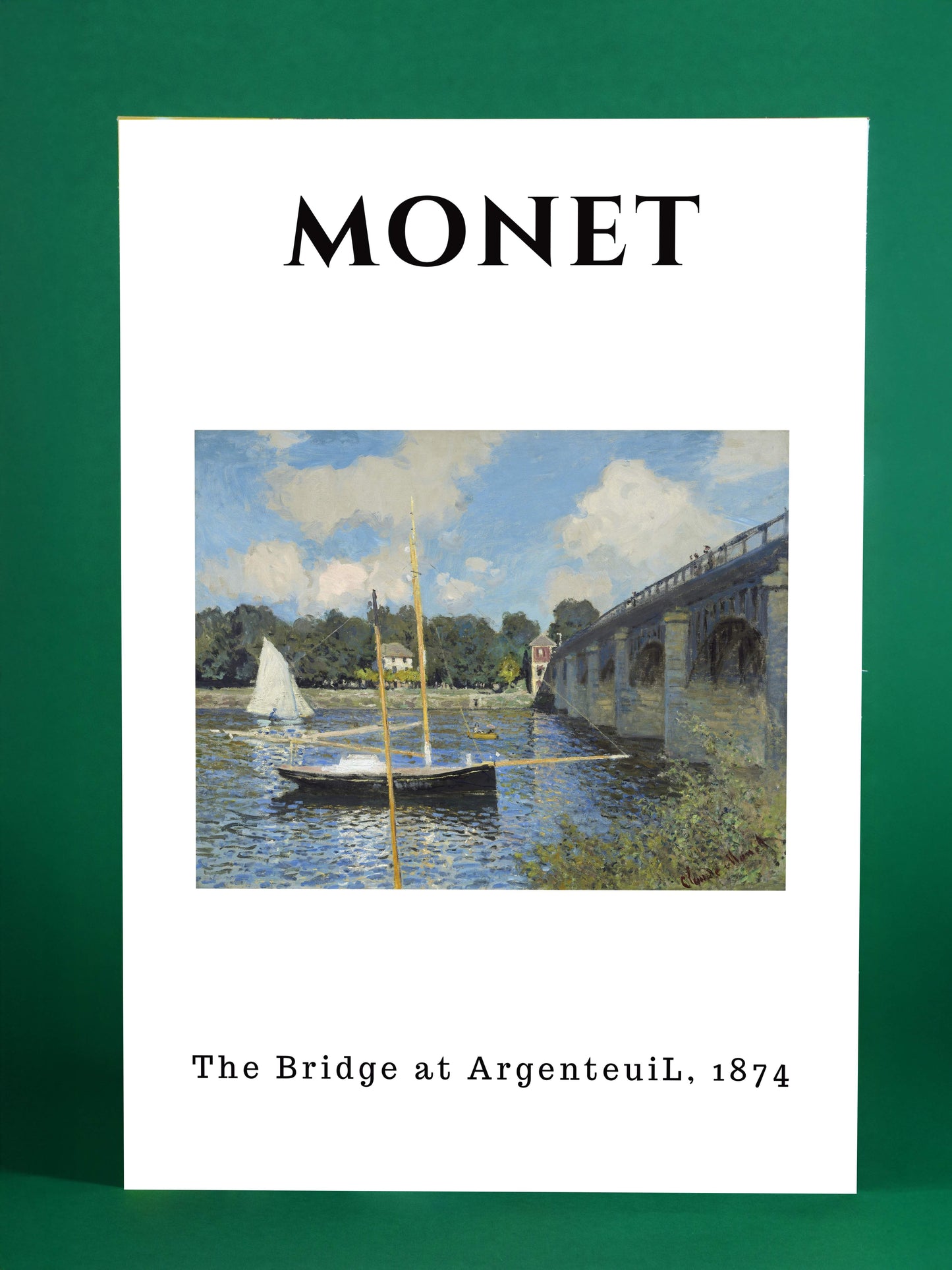 Claude Monet “The Bridge at Argenteuil” Art