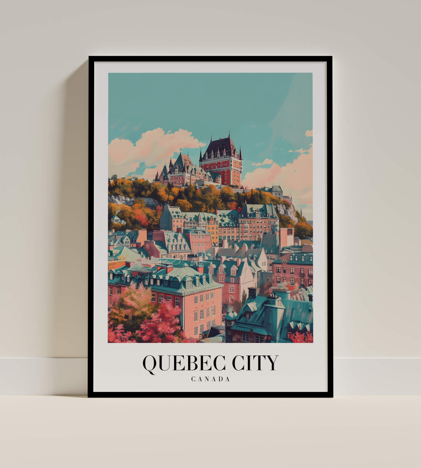 Quebec City Château Vista Wall Art
