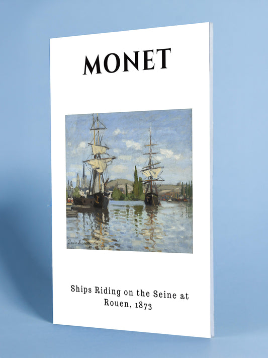 Monet - Ships Riding on the Seine at Rouen, 1873
