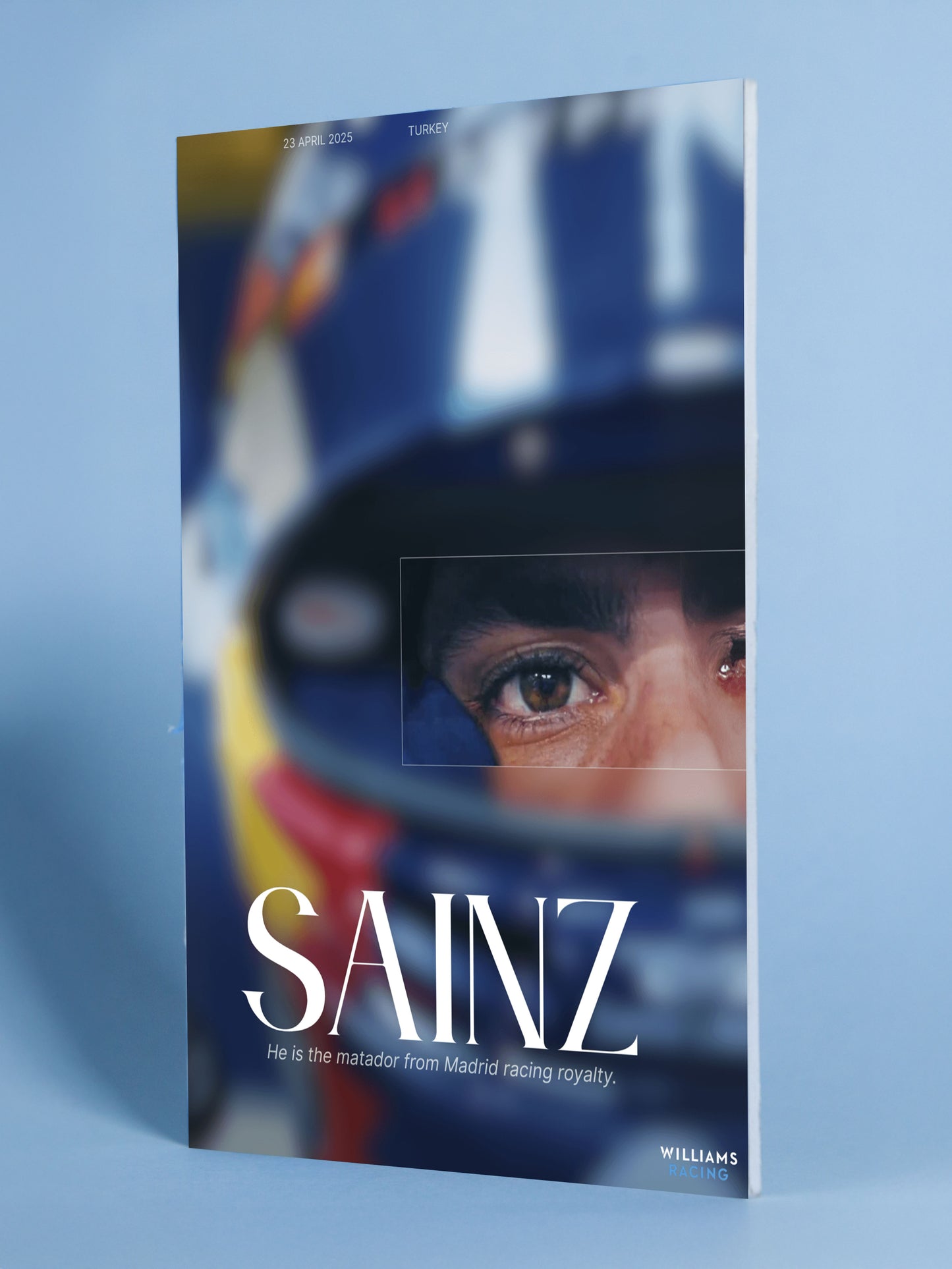Sainz Williams Racing Poster – Turkey Grand Prix 2025