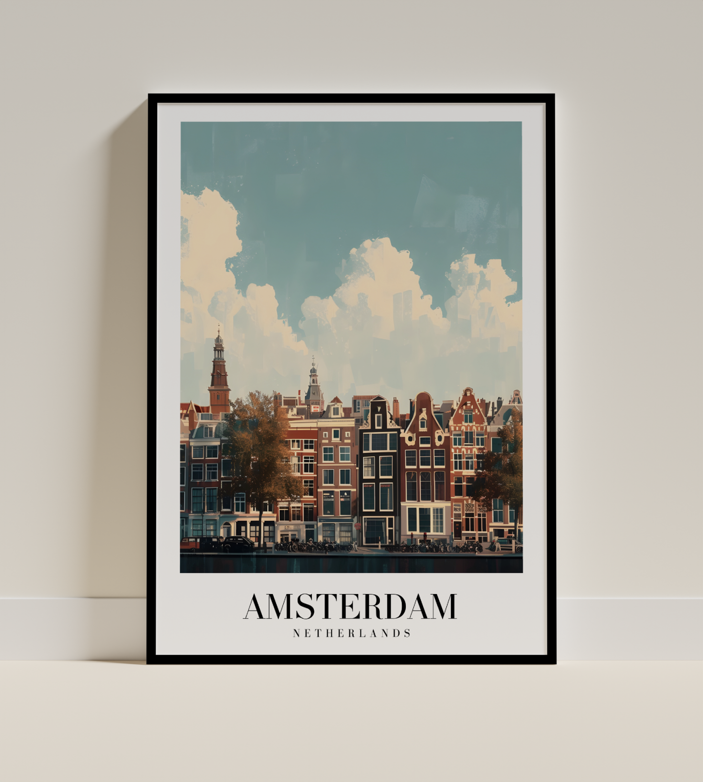 Amsterdam Canal Houses Art Print