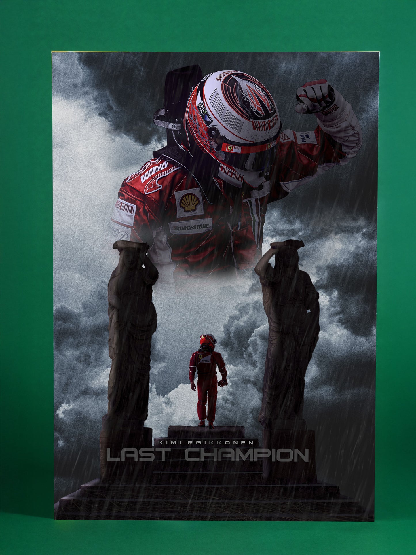 Kimi Räikkönen Ferrari “Last Champion” Poster