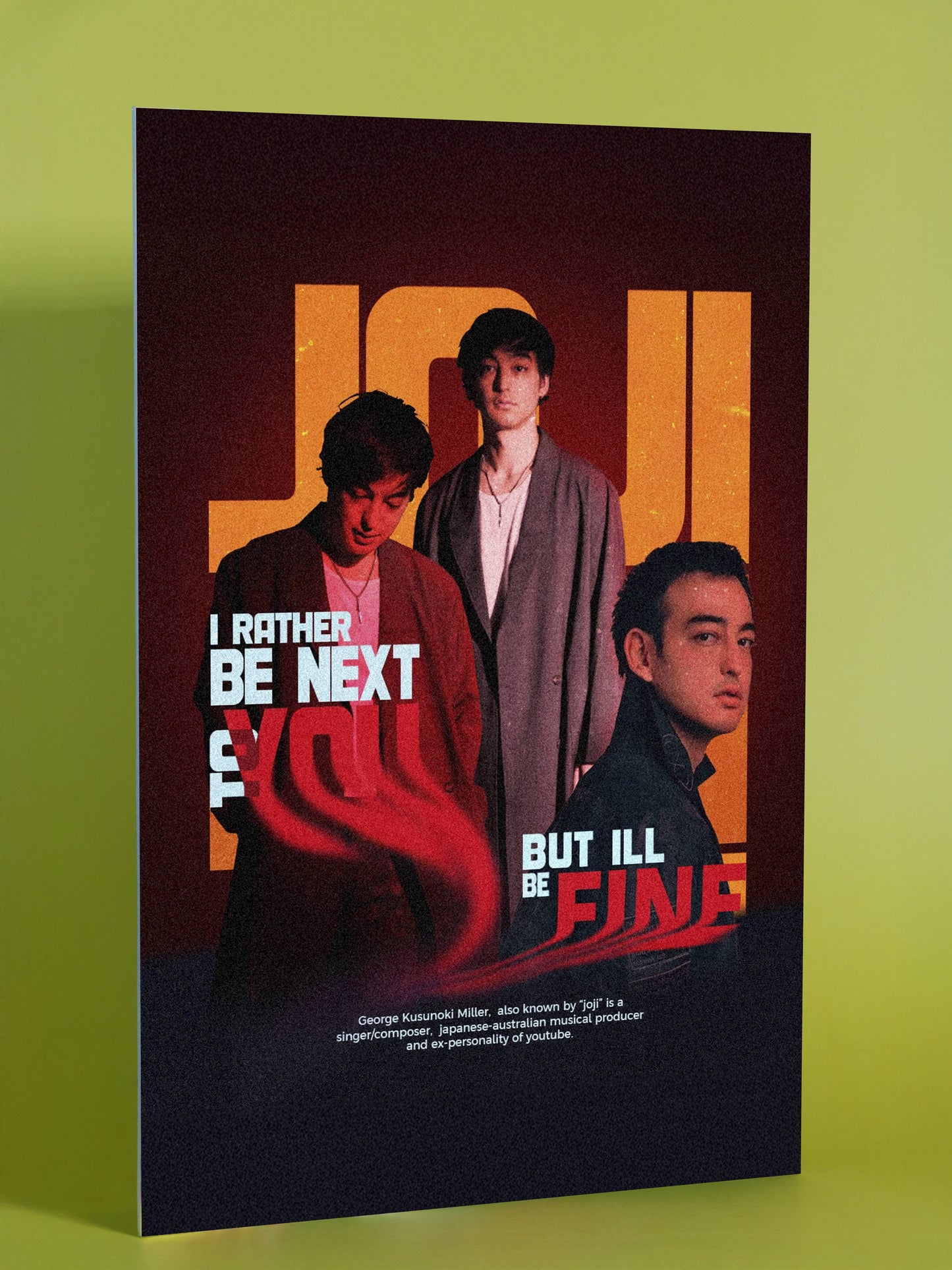 Joji-Inspired Lyric Poster