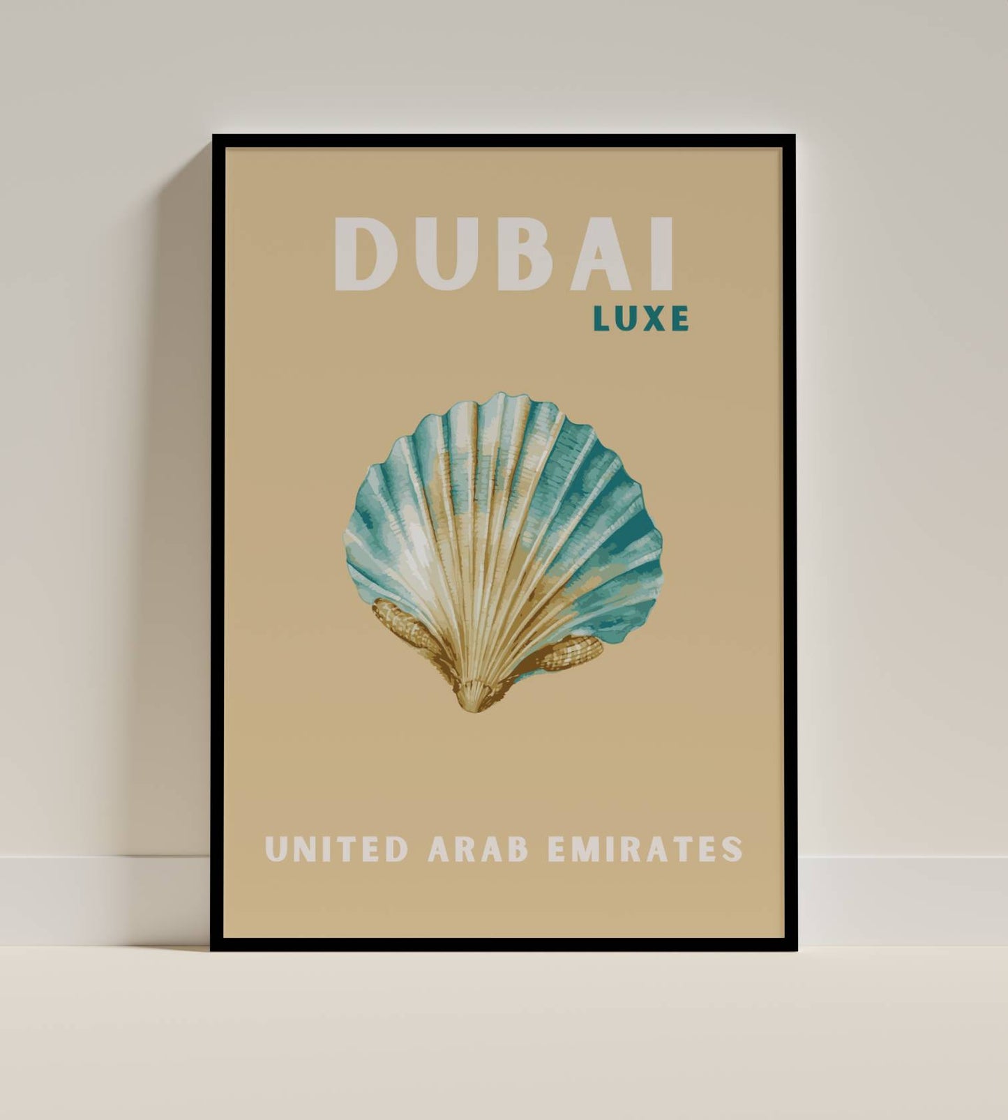 Dubai Luxe United Arab Emirates Shell Art Print