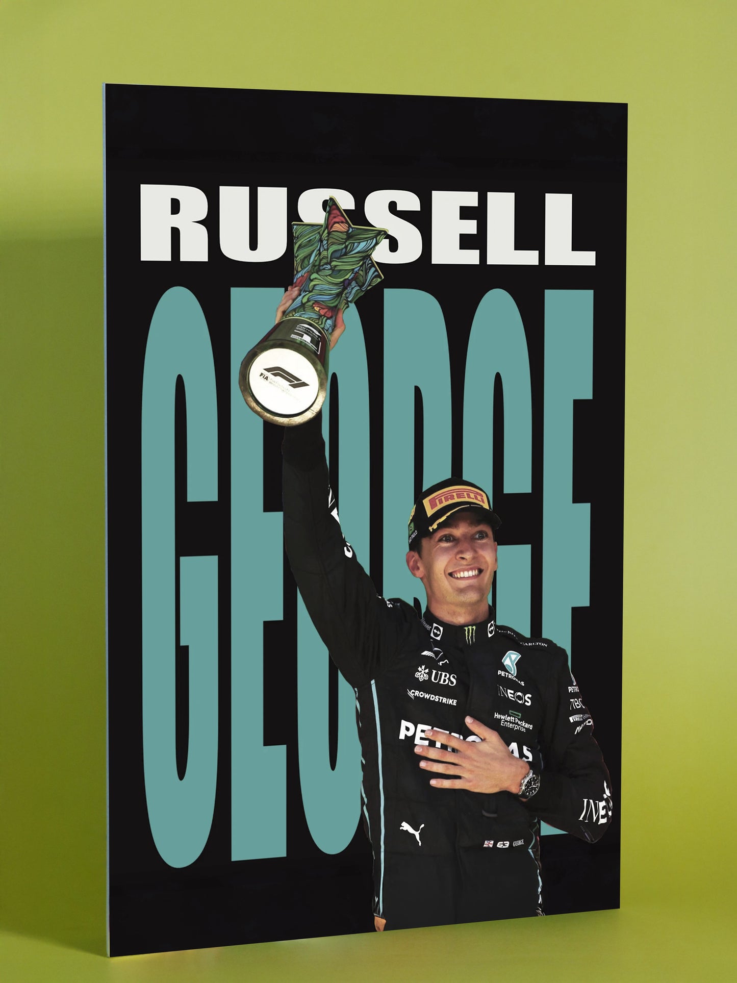 George Russell Formula 1 Victory Poster
