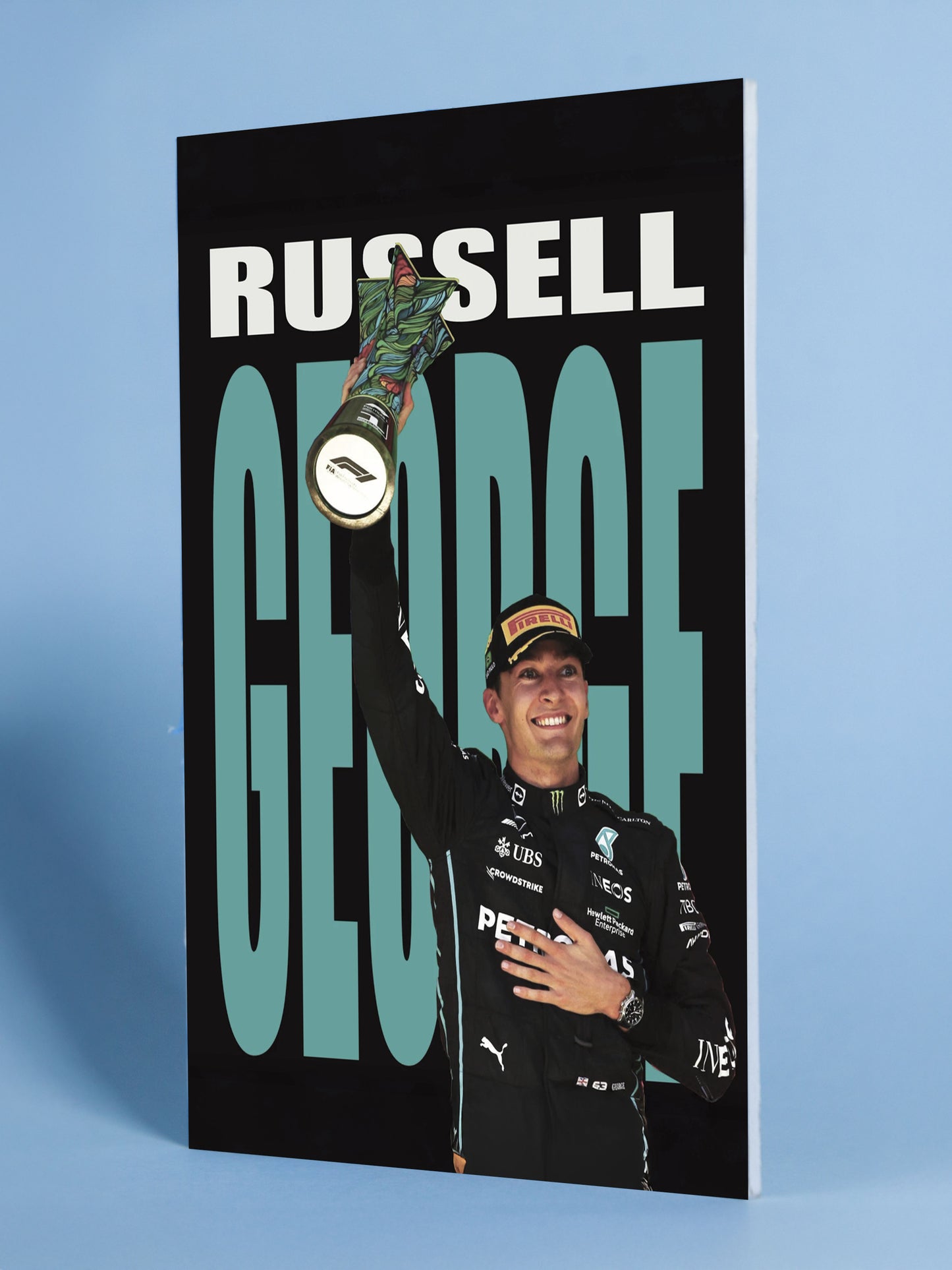 George Russell Formula 1 Victory Poster